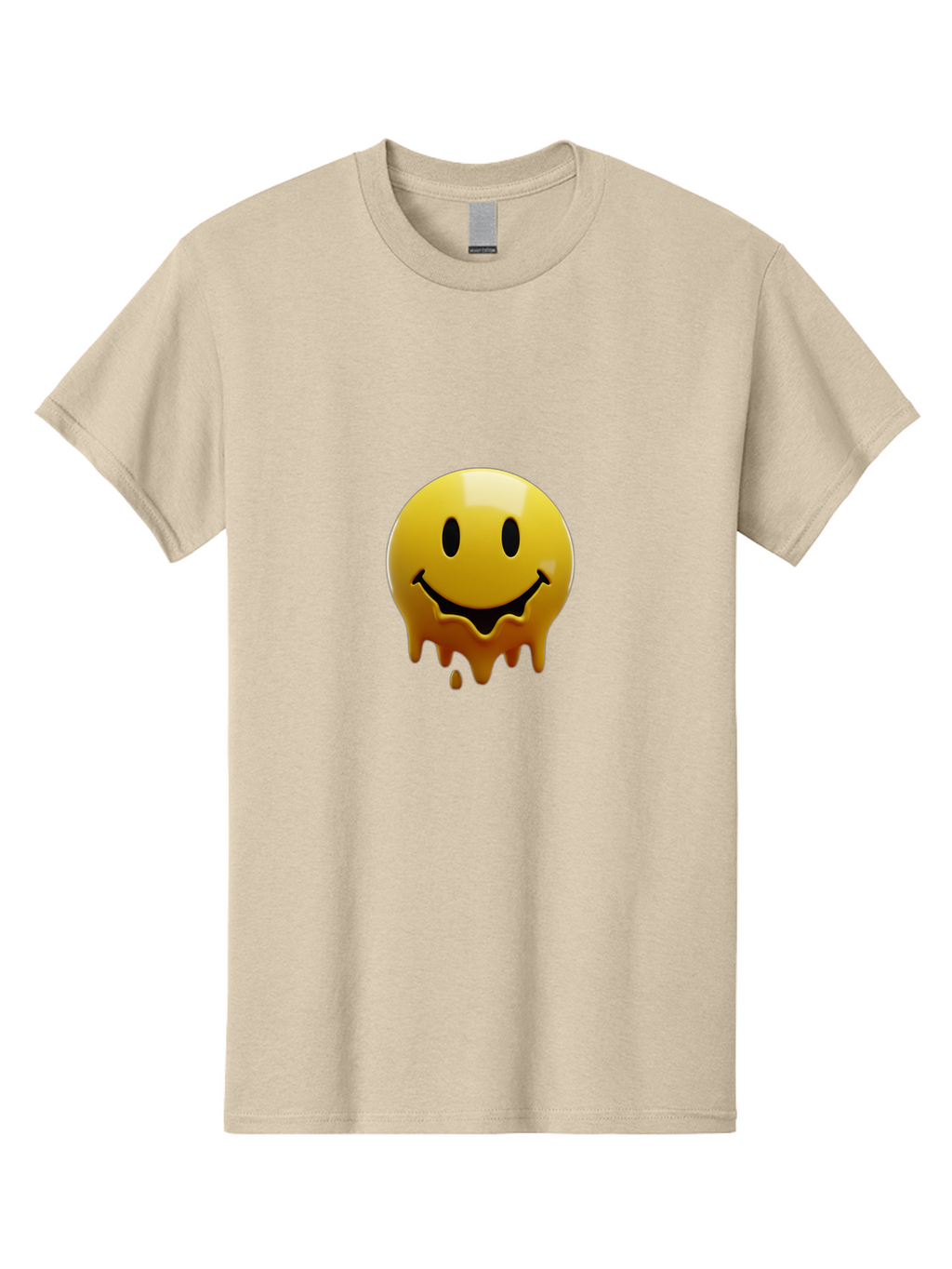 Melting-Smiley-Face Men'S Graphic Tee, 100% Cotton, Comfortable Casual Summer Wear, Machine Washable, Vintage Camera, Old Camera, Antique Camera, Black Camera, Classic Photography, Photography Equipment, Nostalgic Device, Film Camera, Bam872