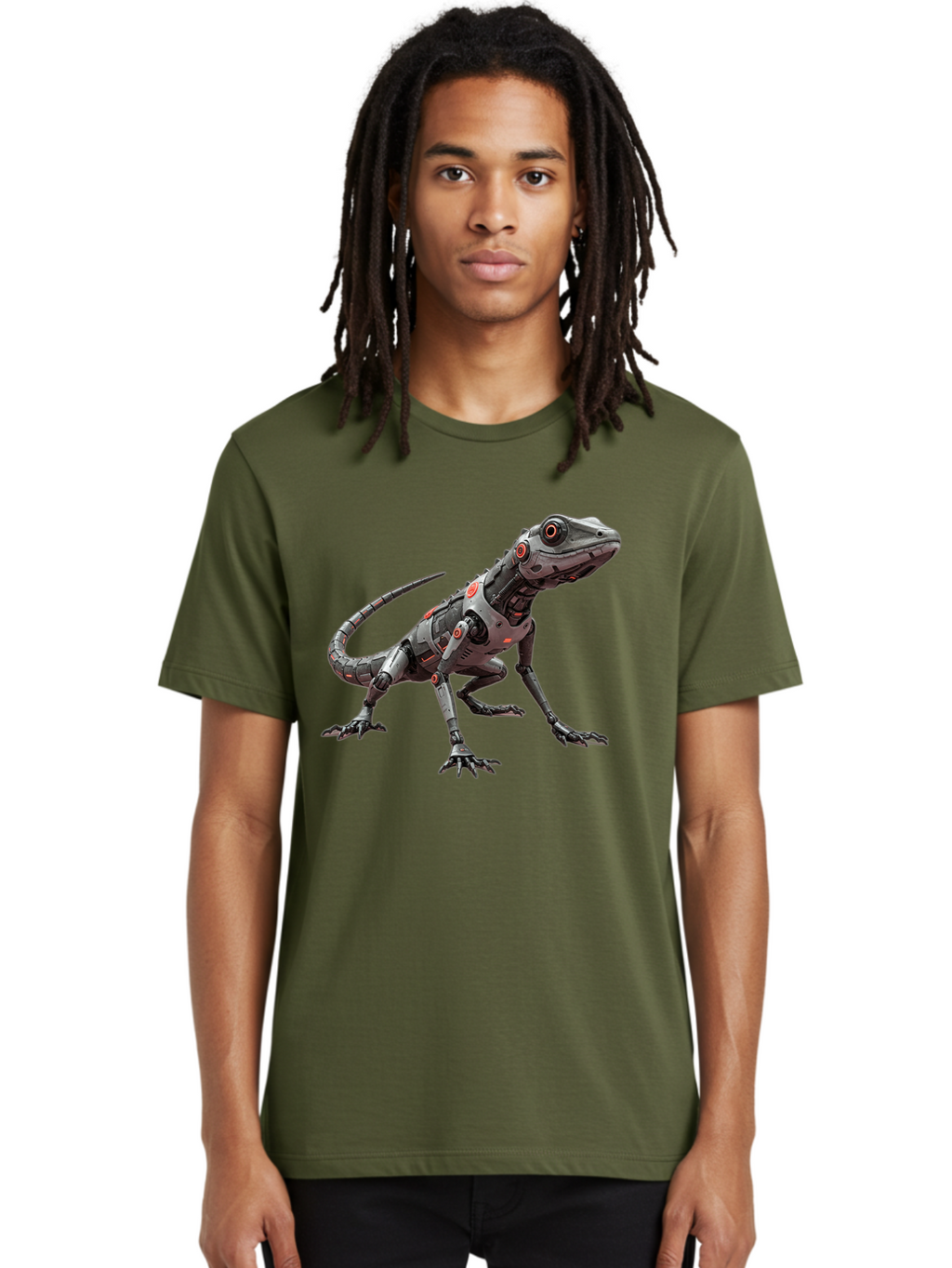Metallic-Lizard Men'S Graphic Tee, 100% Cotton, Comfortable Casual Summer Wear, Machine Washable, Vintage Camera, Old Camera, Antique Camera, Black Camera, Classic Photography, Photography Equipment, Nostalgic Device, Film Camera, Camera Art Bam880