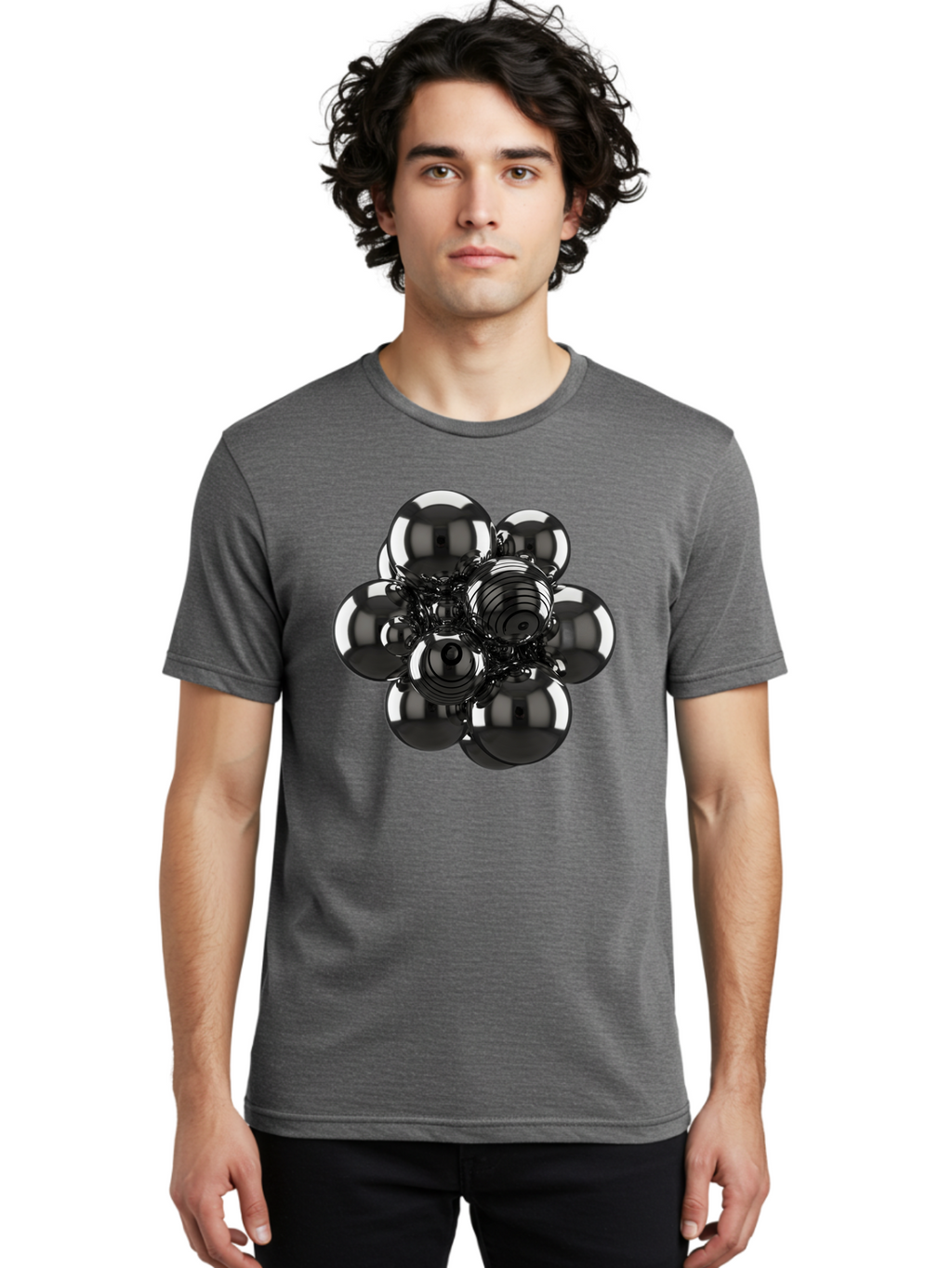 Metallic-Spheres-Cluster Men'S Graphic Tee, 100% Cotton, Comfortable Casual Summer Wear, Machine Washable, Vintage Camera, Old Camera, Antique Camera, Black Camera, Classic Photography, Photography Equipment, Nostalgic Device, Film Camera, Bam881