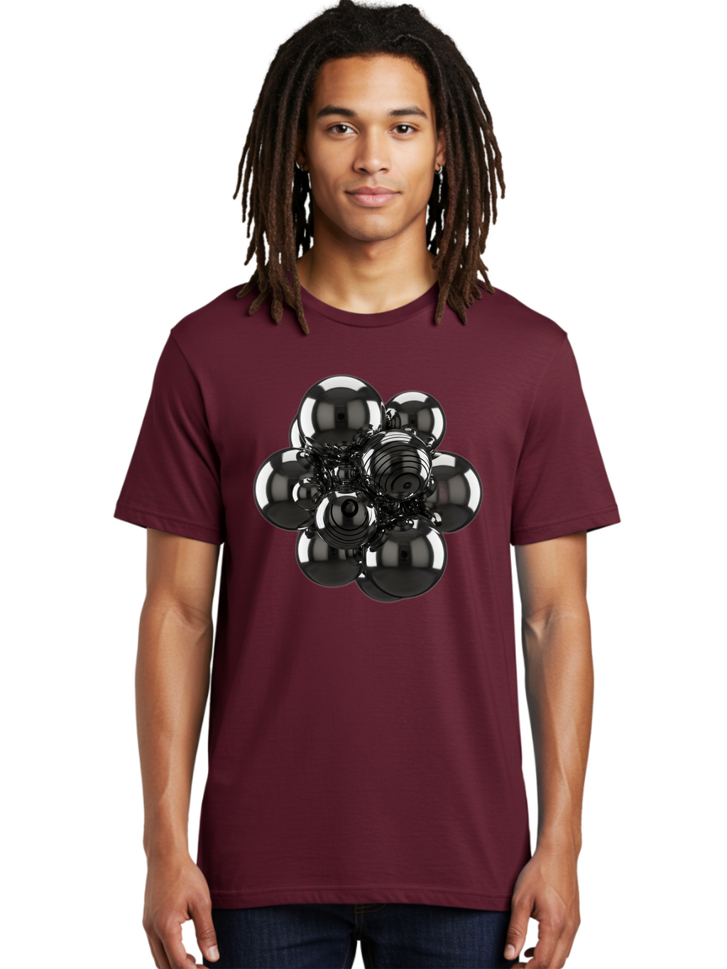 Metallic-Spheres-Cluster Men'S Graphic Tee, 100% Cotton, Comfortable Casual Summer Wear, Machine Washable, Vintage Camera, Old Camera, Antique Camera, Black Camera, Classic Photography, Photography Equipment, Nostalgic Device, Film Camera, Bam881