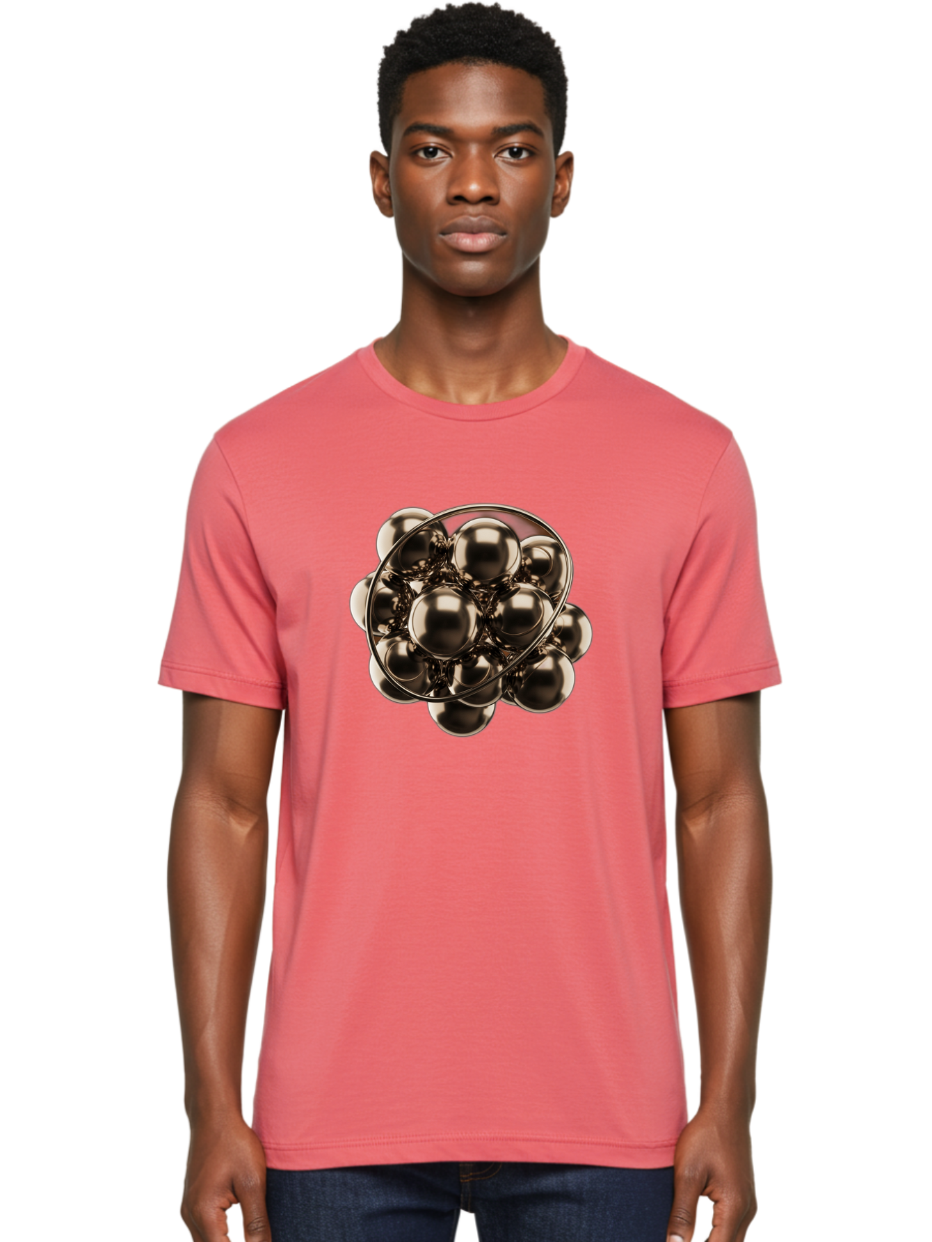 Metallic-Spheres Men'S Graphic Tee, 100% Cotton, Comfortable Casual Summer Wear, Machine Washable, Vintage Camera, Old Camera, Antique Camera, Black Camera, Classic Photography, Photography Equipment, Nostalgic Device, Film Camera, Camera Art Bam882