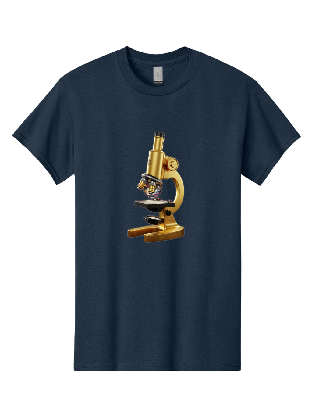 Microscope-1 Men'S Graphic Tee, 100% Cotton, Comfortable Casual Summer Wear, Machine Washable, Vintage Camera, Old Camera, Antique Camera, Black Camera, Classic Photography, Photography Equipment, Nostalgic Device, Film Camera, Camera Art Bam883