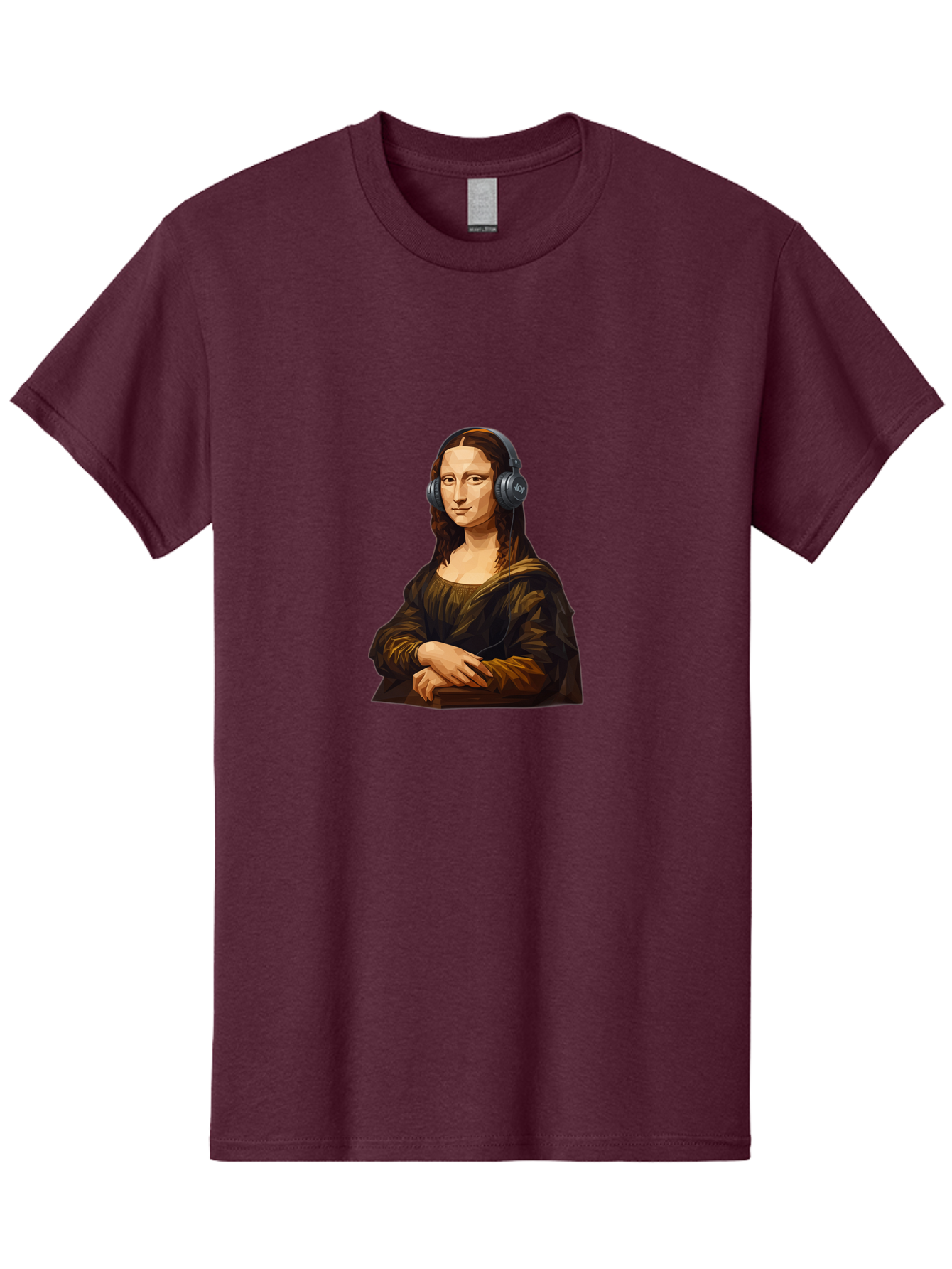 Mona-Lisa-1 Men'S Graphic Tee, 100% Cotton, Comfortable Casual Summer Wear, Machine Washable, Vintage Camera, Old Camera, Antique Camera, Black Camera, Classic Photography, Photography Equipment, Nostalgic Device, Film Camera, Camera Art Bam896