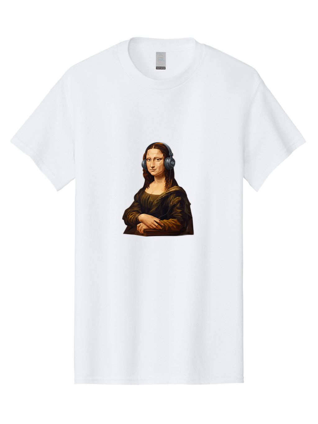 Mona-Lisa-1 Men'S Graphic Tee, 100% Cotton, Comfortable Casual Summer Wear, Machine Washable, Vintage Camera, Old Camera, Antique Camera, Black Camera, Classic Photography, Photography Equipment, Nostalgic Device, Film Camera, Camera Art Bam896