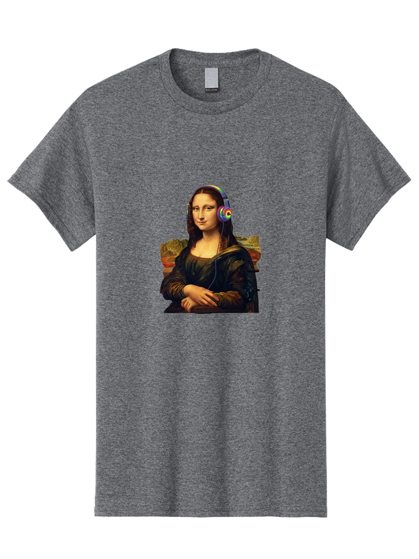 Mona-Lisa-4 Men'S Graphic Tee, 100% Cotton, Comfortable Casual Summer Wear, Machine Washable, Vintage Camera, Old Camera, Antique Camera, Black Camera, Classic Photography, Photography Equipment, Nostalgic Device, Film Camera, Camera Art Bam899