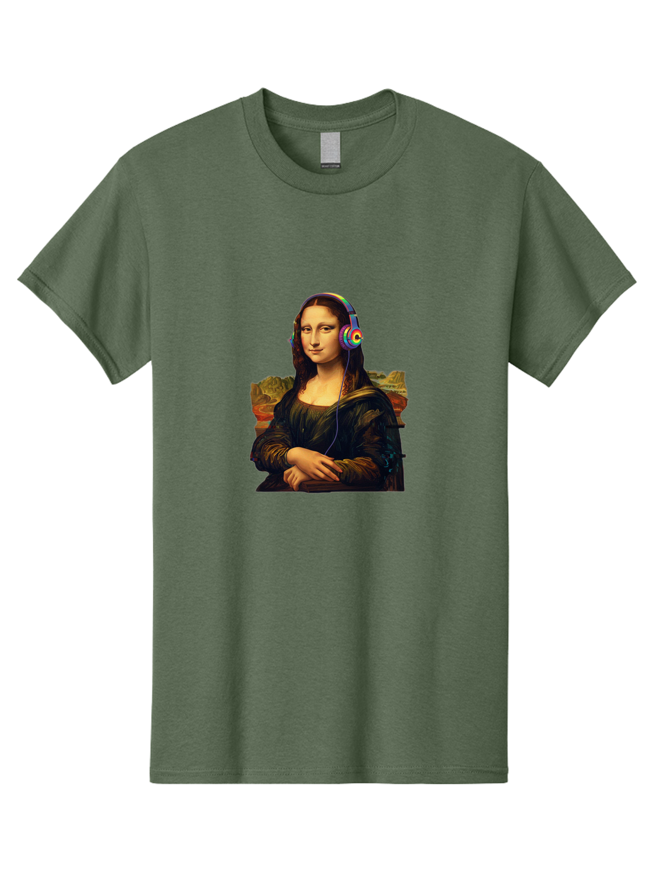 Mona-Lisa-4 Men'S Graphic Tee, 100% Cotton, Comfortable Casual Summer Wear, Machine Washable, Vintage Camera, Old Camera, Antique Camera, Black Camera, Classic Photography, Photography Equipment, Nostalgic Device, Film Camera, Camera Art Bam899