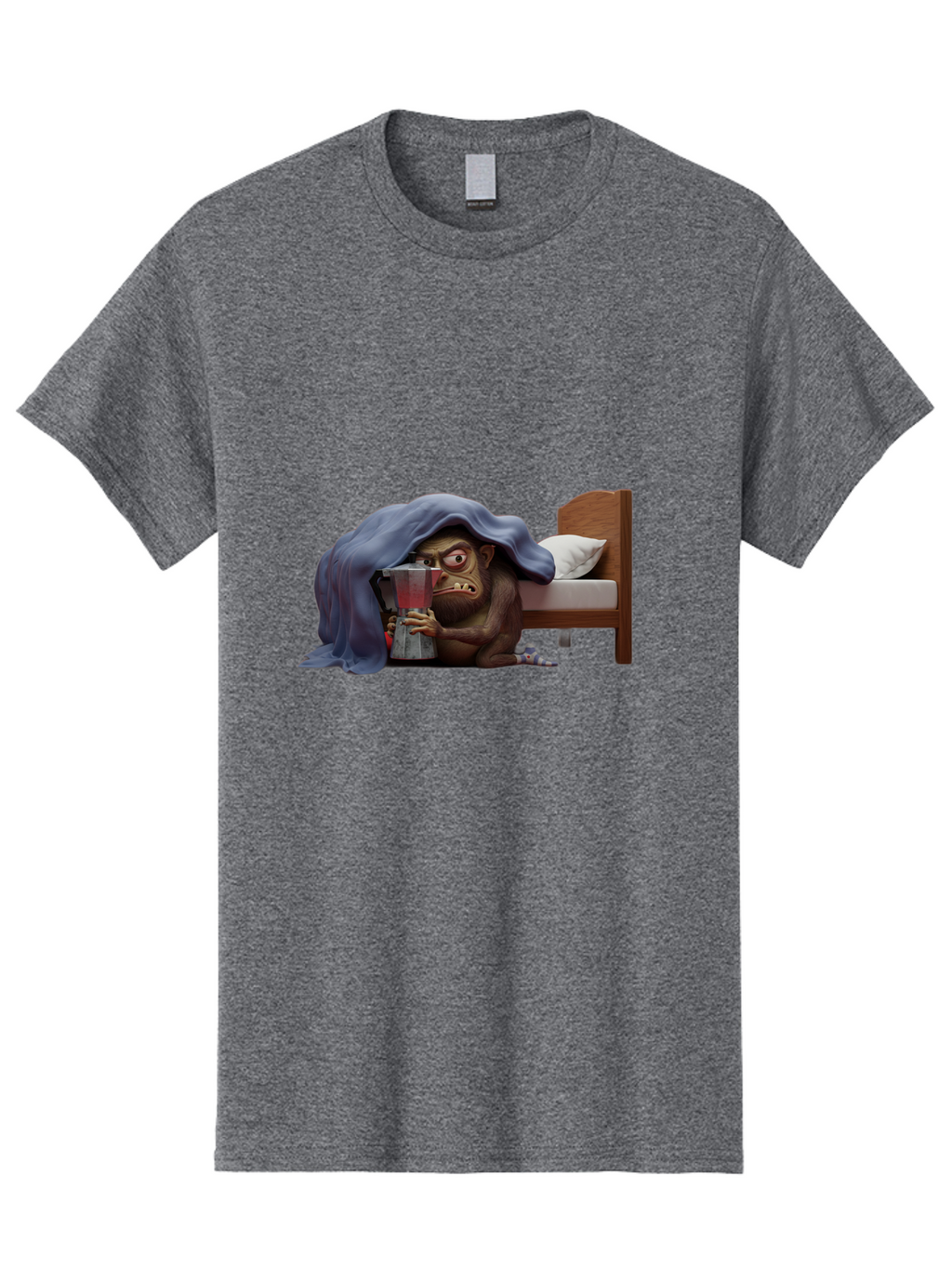 Monkey-Drinking-Coffee Men'S Graphic Tee, 100% Cotton, Comfortable Casual Summer Wear, Machine Washable, Vintage Camera, Old Camera, Antique Camera, Black Camera, Classic Photography, Photography Equipment, Nostalgic Device, Film Camera, Bam914