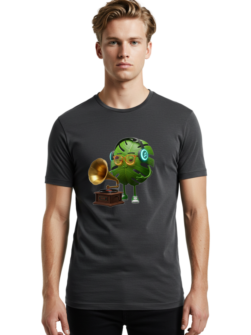 Monster-Leaf Men'S Graphic Tee, 100% Cotton, Comfortable Casual Summer Wear, Machine Washable, Vintage Camera, Old Camera, Antique Camera, Black Camera, Classic Photography, Photography Equipment, Nostalgic Device, Film Camera, Camera Art Bam917