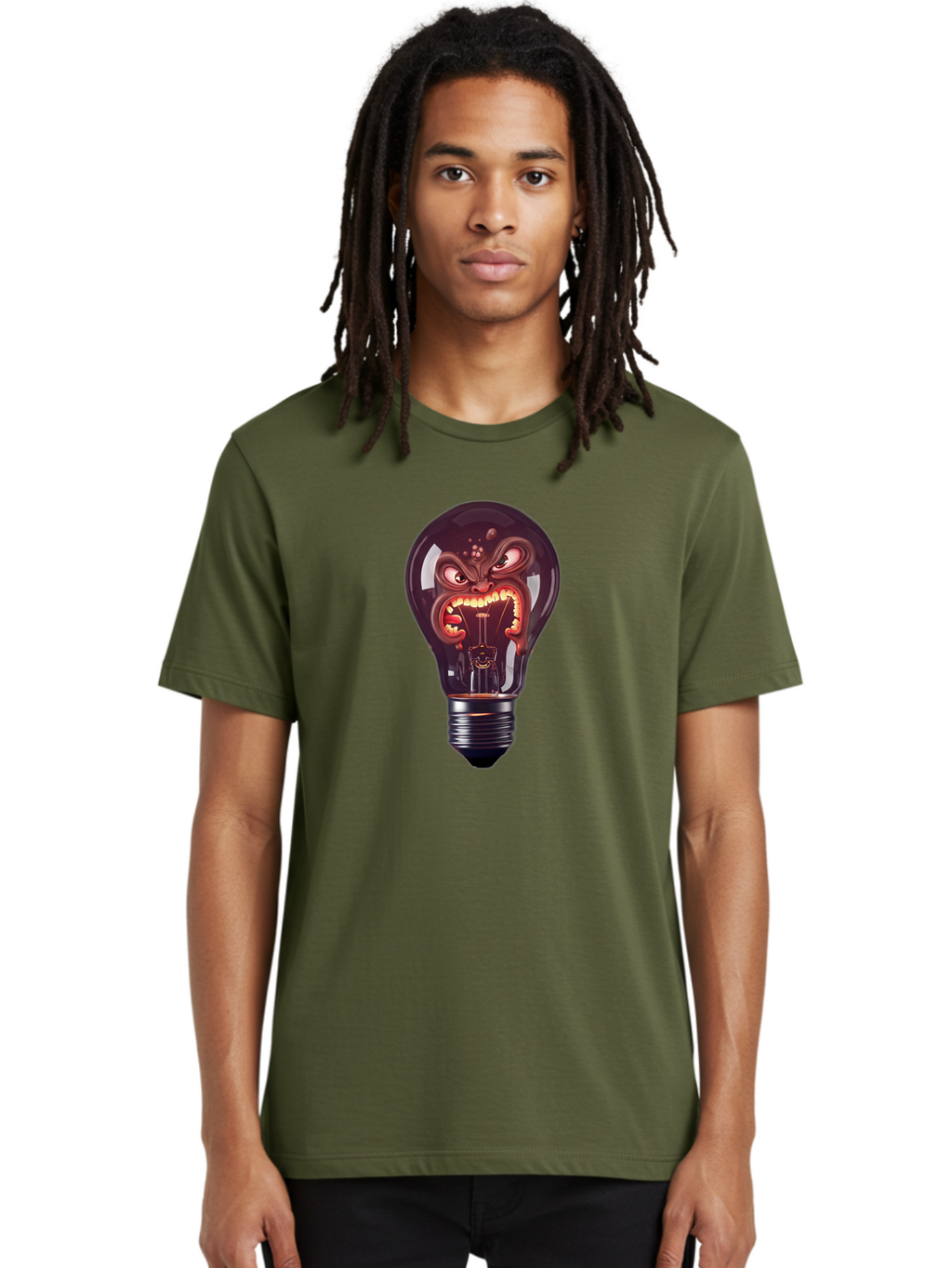 Monster-Light-Bulb Men'S Graphic Tee, 100% Cotton, Comfortable Casual Summer Wear, Machine Washable, Vintage Camera, Old Camera, Antique Camera, Black Camera, Classic Photography, Photography Equipment, Nostalgic Device, Film Camera, Bam918