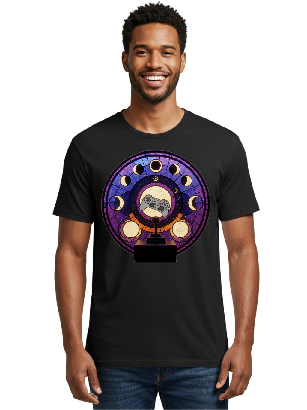 Moon-Phases-The-Game-Award Men'S Graphic Tee, 100% Cotton, Comfortable Casual Summer Wear, Machine Washable, Vintage Camera, Old Camera, Antique Camera, Black Camera, Classic Photography, Photography Equipment, Nostalgic Device, Film Camera, Bam921