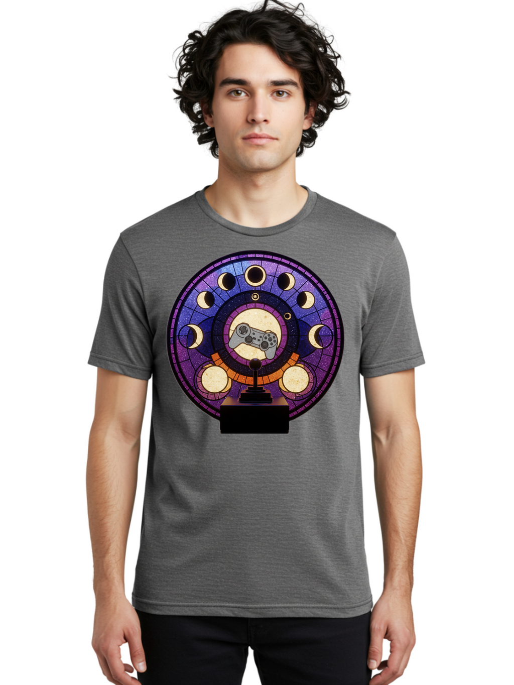 Moon-Phases-The-Game-Award Men'S Graphic Tee, 100% Cotton, Comfortable Casual Summer Wear, Machine Washable, Vintage Camera, Old Camera, Antique Camera, Black Camera, Classic Photography, Photography Equipment, Nostalgic Device, Film Camera, Bam921