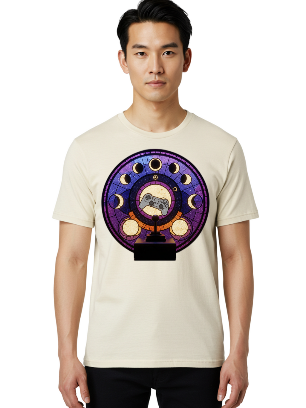 Moon-Phases-The-Game-Award Men'S Graphic Tee, 100% Cotton, Comfortable Casual Summer Wear, Machine Washable, Vintage Camera, Old Camera, Antique Camera, Black Camera, Classic Photography, Photography Equipment, Nostalgic Device, Film Camera, Bam921