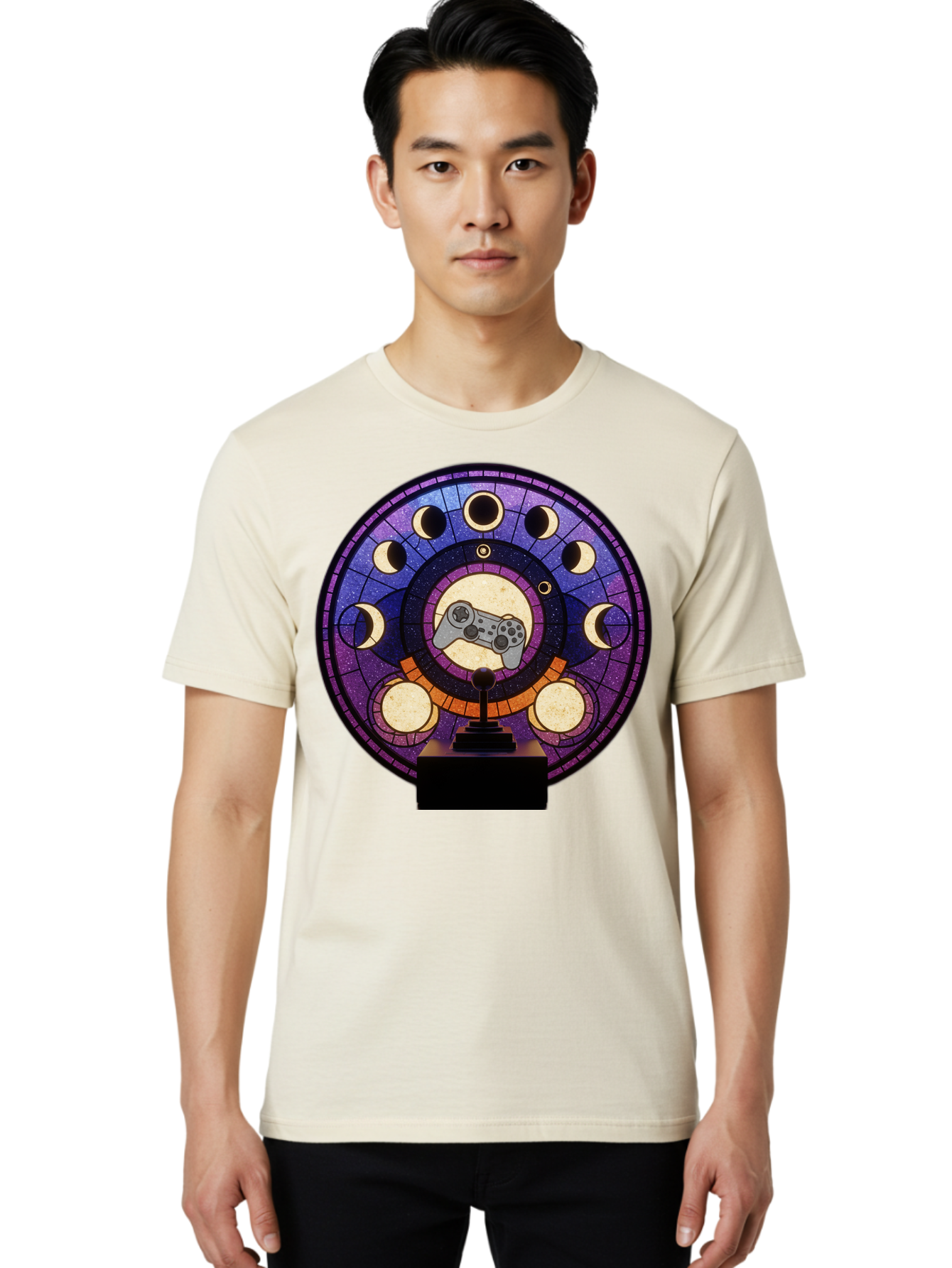 Moon-Phases-The-Game-Award Men'S Graphic Tee, 100% Cotton, Comfortable Casual Summer Wear, Machine Washable, Vintage Camera, Old Camera, Antique Camera, Black Camera, Classic Photography, Photography Equipment, Nostalgic Device, Film Camera, Bam921