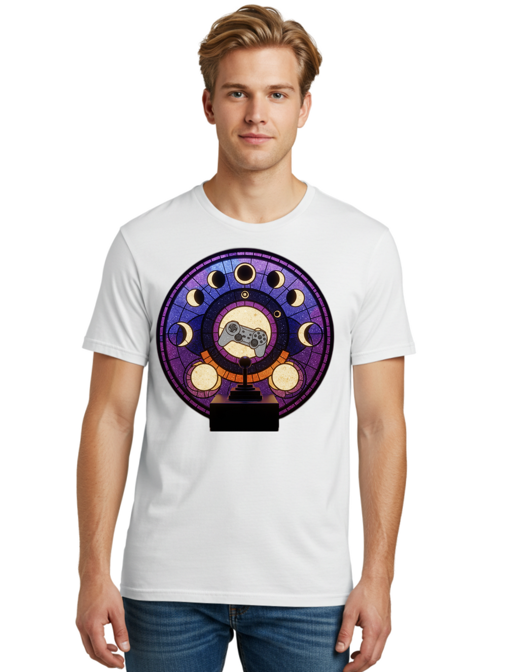 Moon-Phases-The-Game-Award Men'S Graphic Tee, 100% Cotton, Comfortable Casual Summer Wear, Machine Washable, Vintage Camera, Old Camera, Antique Camera, Black Camera, Classic Photography, Photography Equipment, Nostalgic Device, Film Camera, Bam921