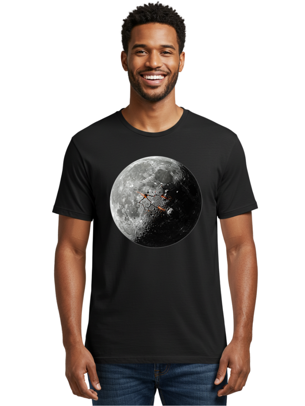 Moon-Surface Men'S Graphic Tee, 100% Cotton, Comfortable Casual Summer Wear, Machine Washable, Vintage Camera, Old Camera, Antique Camera, Black Camera, Classic Photography, Photography Equipment, Nostalgic Device, Film Camera, Camera Art Bam925
