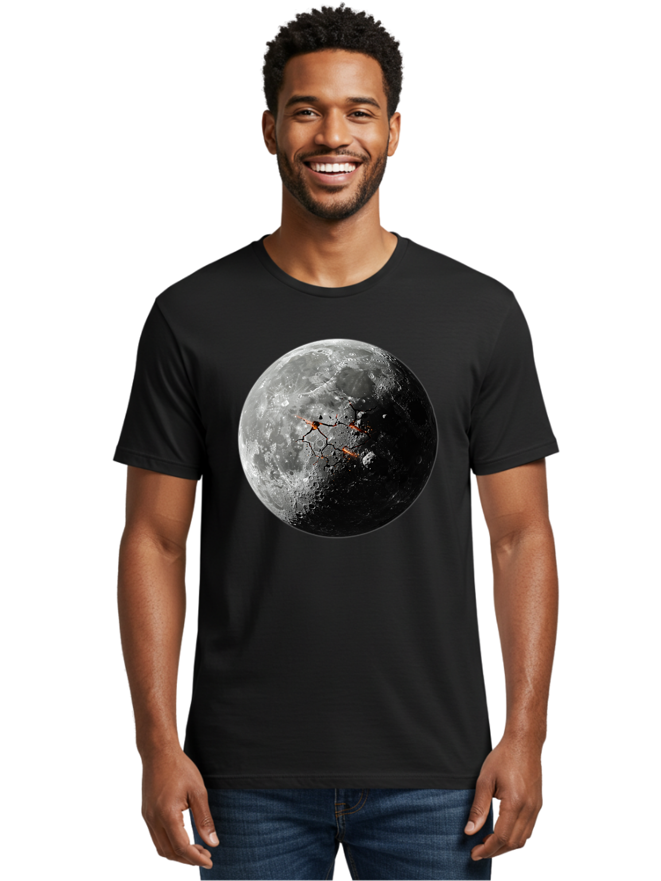 Moon-Surface Men'S Graphic Tee, 100% Cotton, Comfortable Casual Summer Wear, Machine Washable, Vintage Camera, Old Camera, Antique Camera, Black Camera, Classic Photography, Photography Equipment, Nostalgic Device, Film Camera, Camera Art Bam925