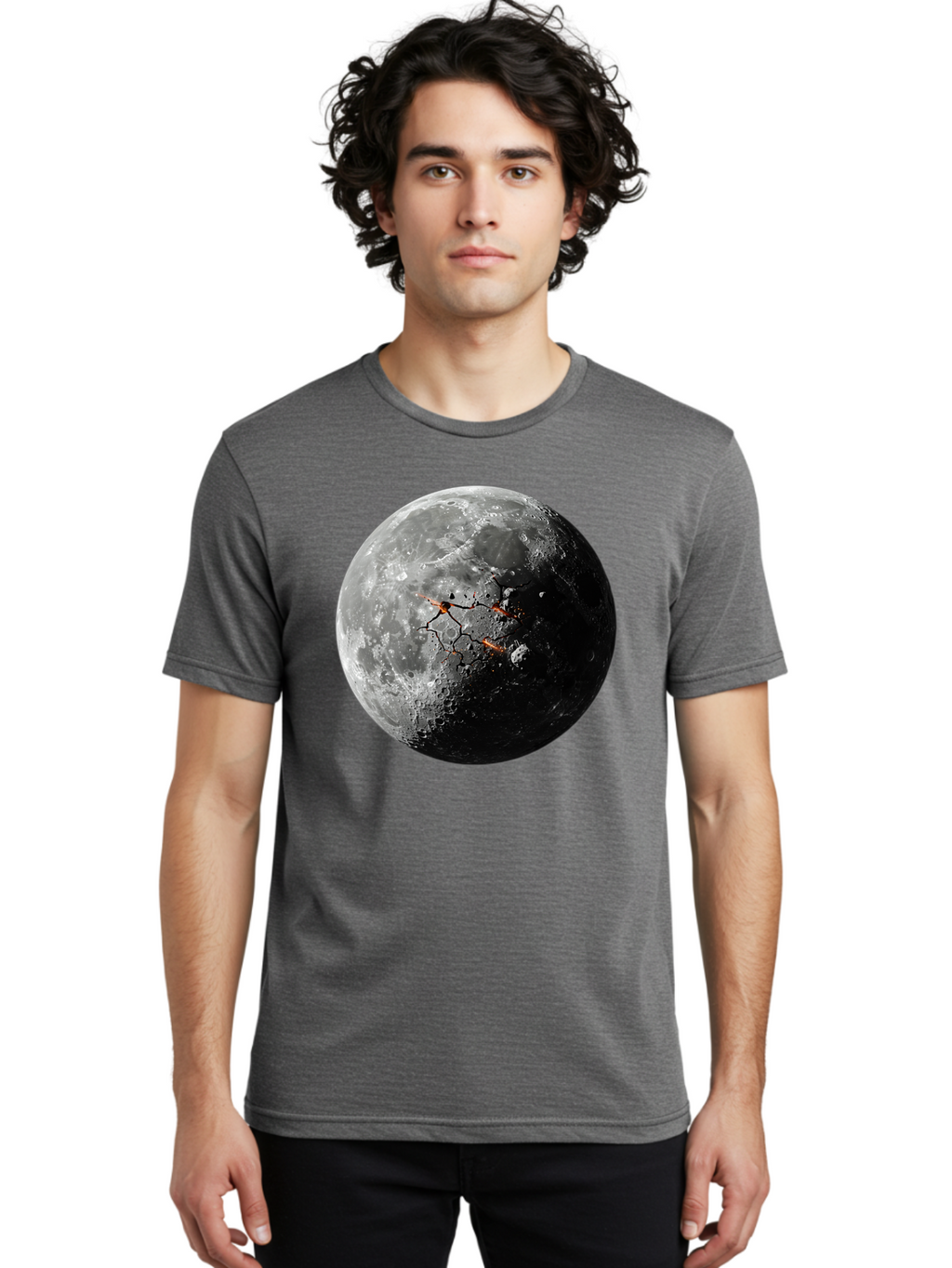 Moon-Surface Men'S Graphic Tee, 100% Cotton, Comfortable Casual Summer Wear, Machine Washable, Vintage Camera, Old Camera, Antique Camera, Black Camera, Classic Photography, Photography Equipment, Nostalgic Device, Film Camera, Camera Art Bam925