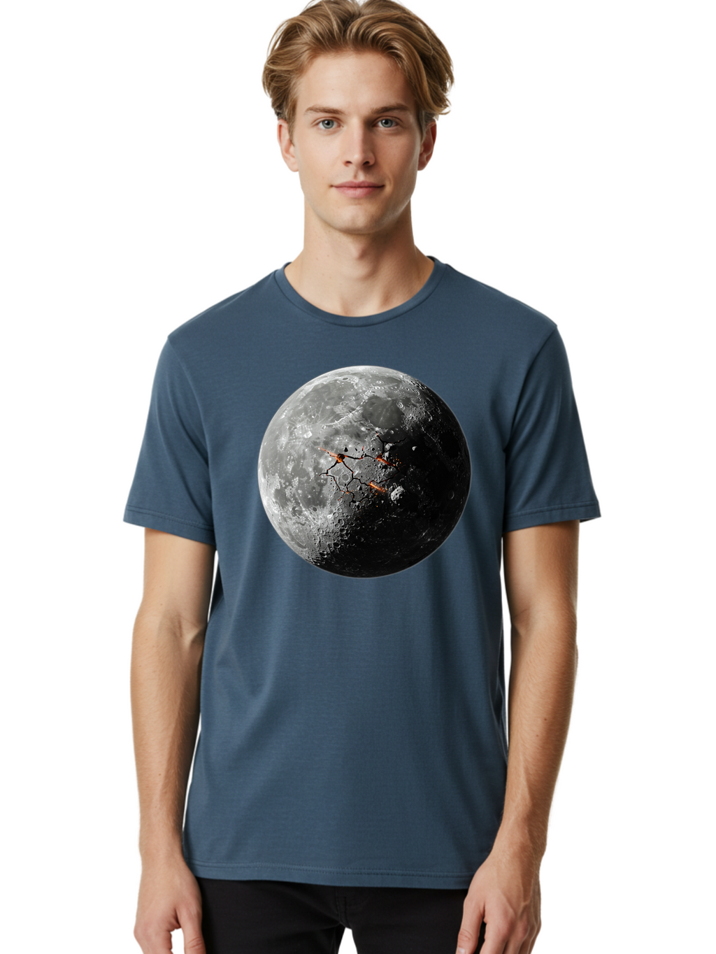 Moon-Surface Men'S Graphic Tee, 100% Cotton, Comfortable Casual Summer Wear, Machine Washable, Vintage Camera, Old Camera, Antique Camera, Black Camera, Classic Photography, Photography Equipment, Nostalgic Device, Film Camera, Camera Art Bam925