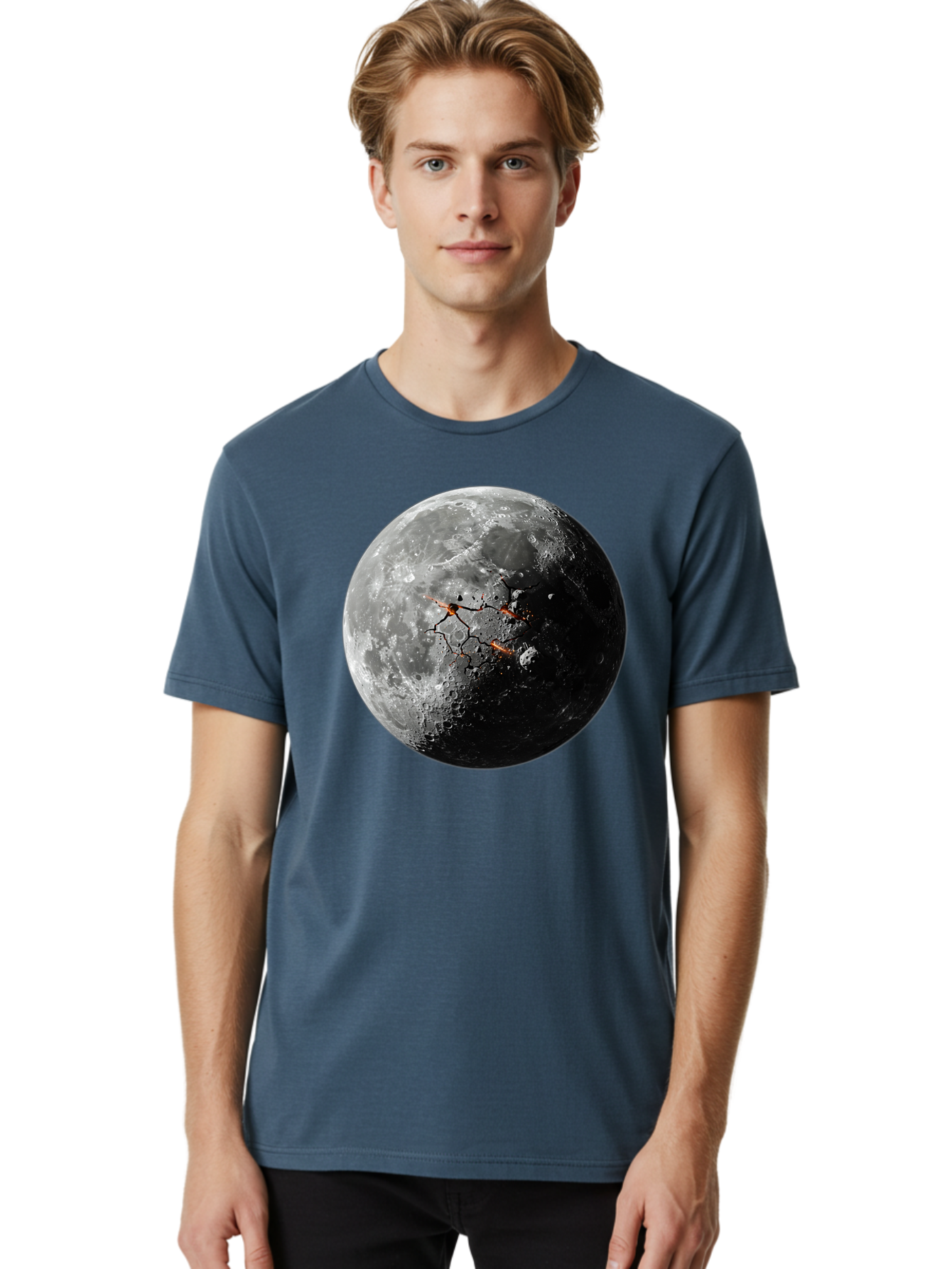 Moon-Surface Men'S Graphic Tee, 100% Cotton, Comfortable Casual Summer Wear, Machine Washable, Vintage Camera, Old Camera, Antique Camera, Black Camera, Classic Photography, Photography Equipment, Nostalgic Device, Film Camera, Camera Art Bam925