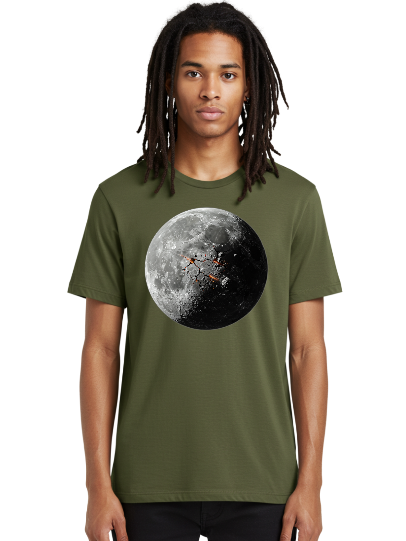 Moon-Surface Men'S Graphic Tee, 100% Cotton, Comfortable Casual Summer Wear, Machine Washable, Vintage Camera, Old Camera, Antique Camera, Black Camera, Classic Photography, Photography Equipment, Nostalgic Device, Film Camera, Camera Art Bam925