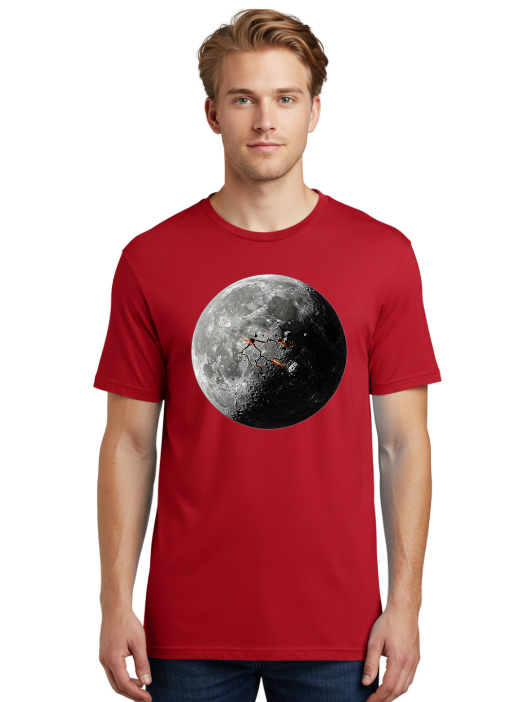 Moon-Surface Men'S Graphic Tee, 100% Cotton, Comfortable Casual Summer Wear, Machine Washable, Vintage Camera, Old Camera, Antique Camera, Black Camera, Classic Photography, Photography Equipment, Nostalgic Device, Film Camera, Camera Art Bam925