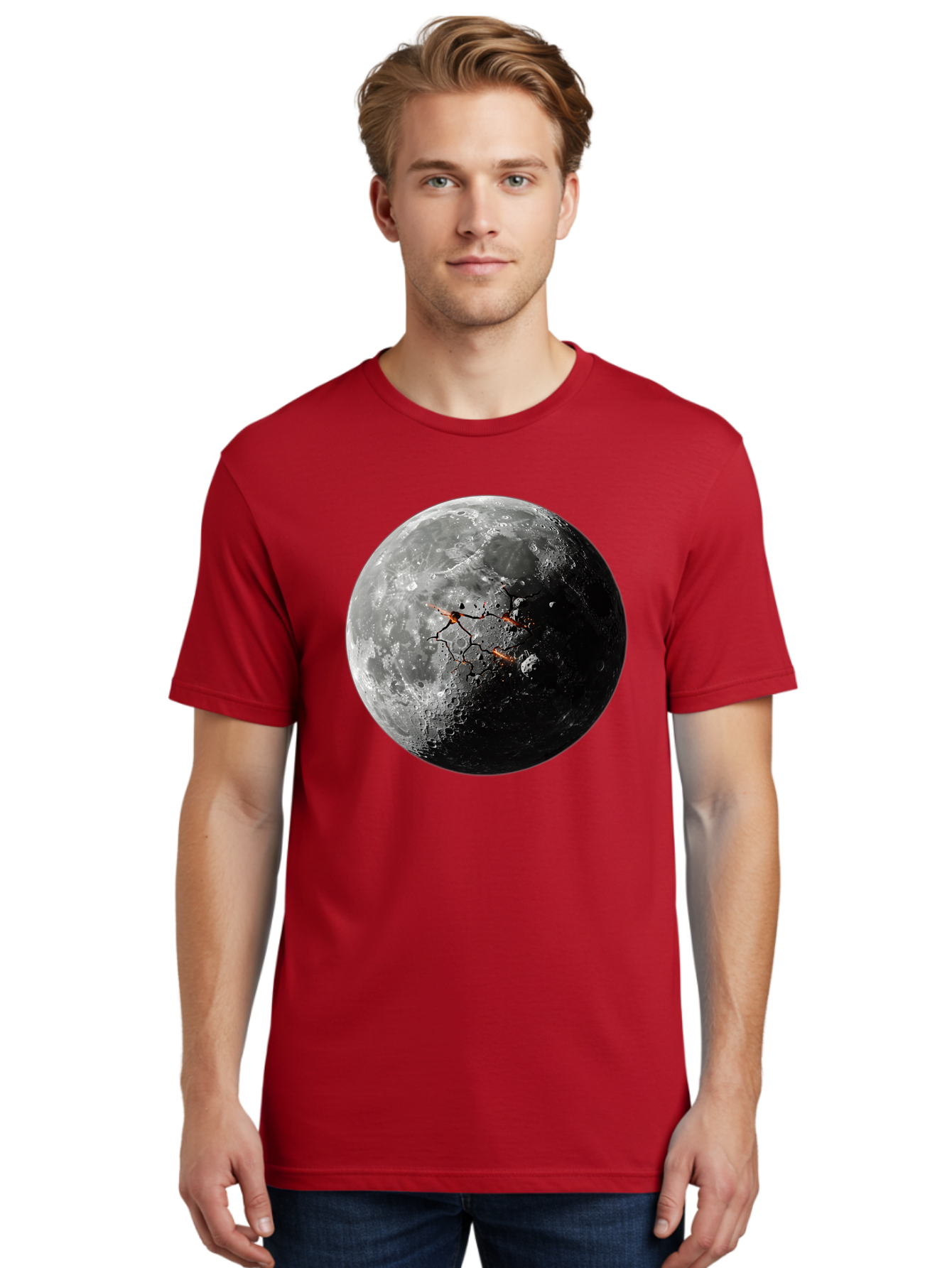 Moon-Surface Men'S Graphic Tee, 100% Cotton, Comfortable Casual Summer Wear, Machine Washable, Vintage Camera, Old Camera, Antique Camera, Black Camera, Classic Photography, Photography Equipment, Nostalgic Device, Film Camera, Camera Art Bam925