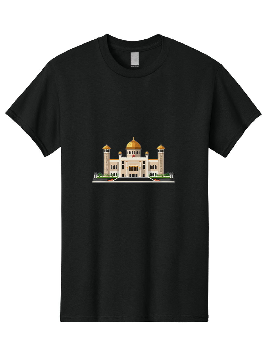 Mosque-Building Men'S Graphic Tee, 100% Cotton, Comfortable Casual Summer Wear, Machine Washable, Vintage Camera, Old Camera, Antique Camera, Black Camera, Classic Photography, Photography Equipment, Nostalgic Device, Film Camera, Camera Art Bam928