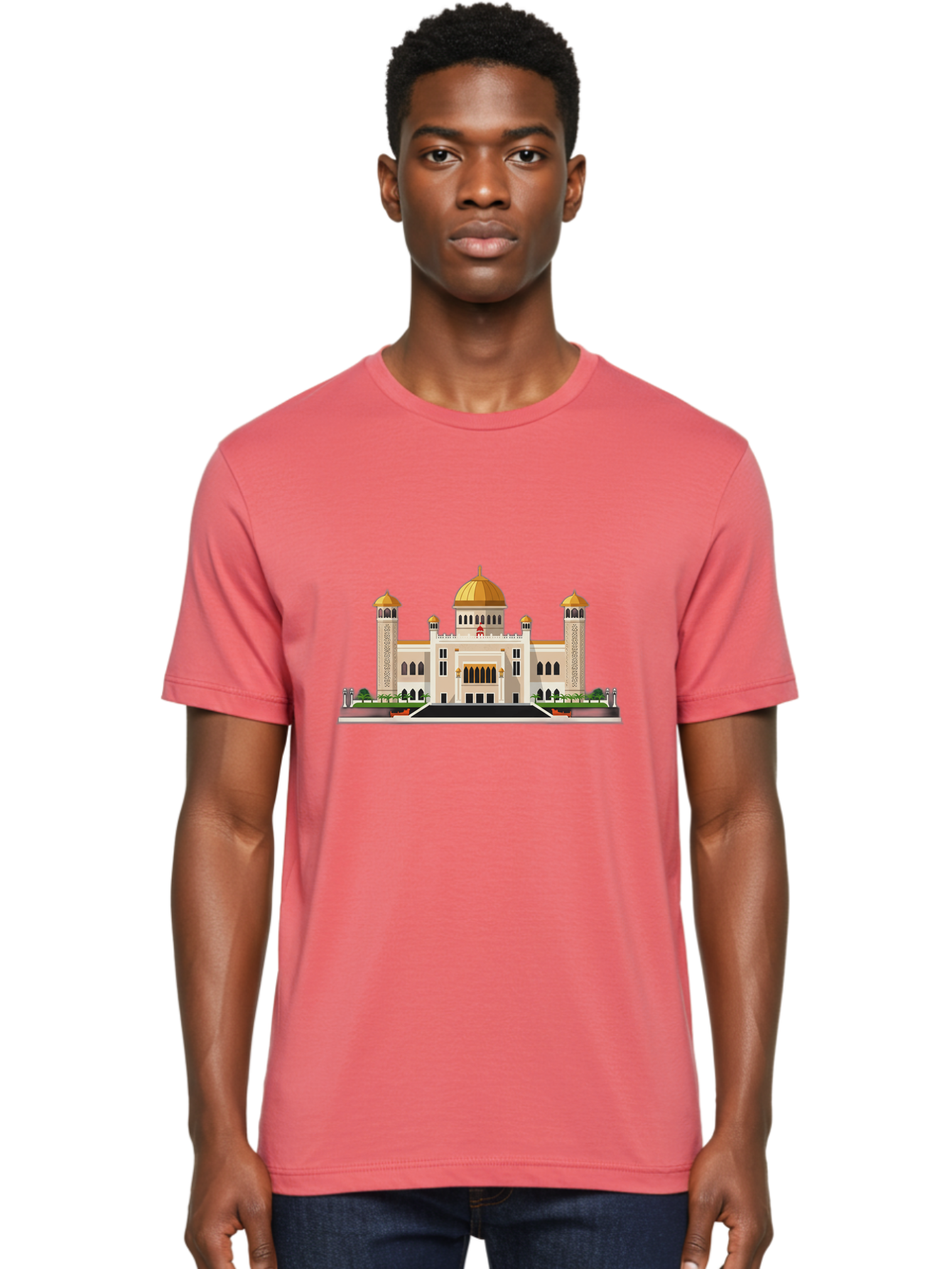 Mosque-Building Men'S Graphic Tee, 100% Cotton, Comfortable Casual Summer Wear, Machine Washable, Vintage Camera, Old Camera, Antique Camera, Black Camera, Classic Photography, Photography Equipment, Nostalgic Device, Film Camera, Camera Art Bam928