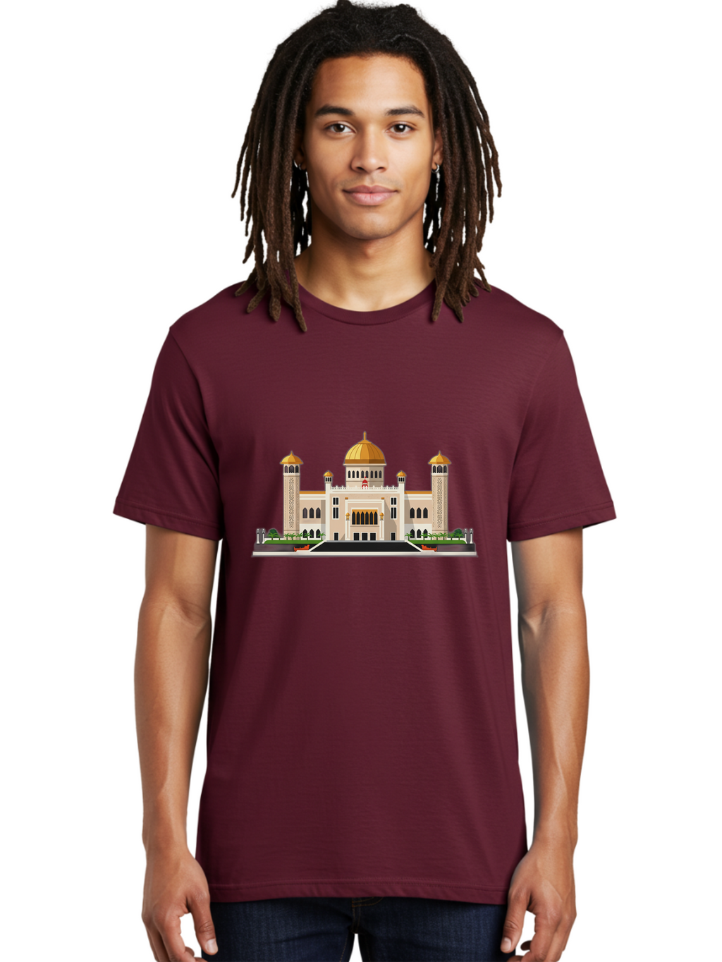 Mosque-Building Men'S Graphic Tee, 100% Cotton, Comfortable Casual Summer Wear, Machine Washable, Vintage Camera, Old Camera, Antique Camera, Black Camera, Classic Photography, Photography Equipment, Nostalgic Device, Film Camera, Camera Art Bam928