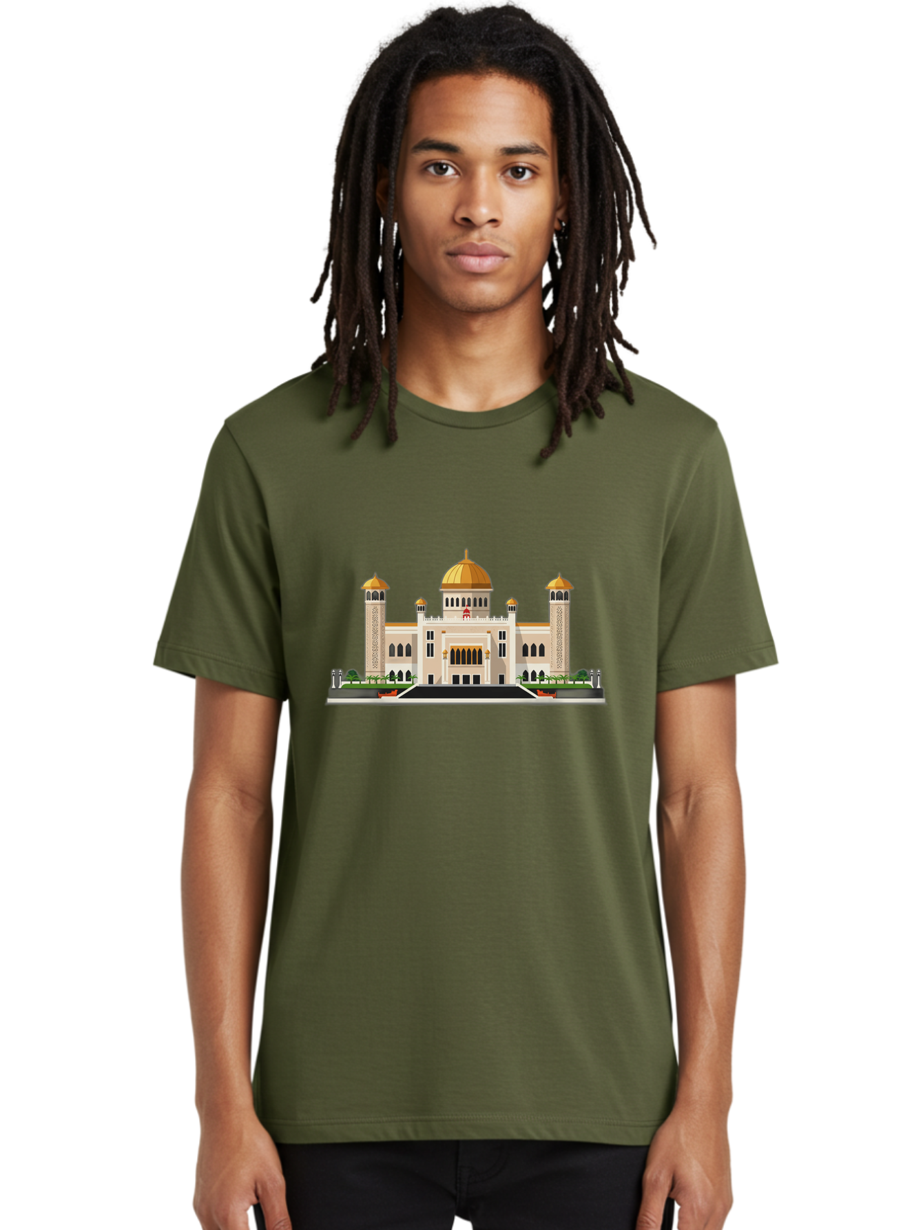 Mosque-Building Men'S Graphic Tee, 100% Cotton, Comfortable Casual Summer Wear, Machine Washable, Vintage Camera, Old Camera, Antique Camera, Black Camera, Classic Photography, Photography Equipment, Nostalgic Device, Film Camera, Camera Art Bam928