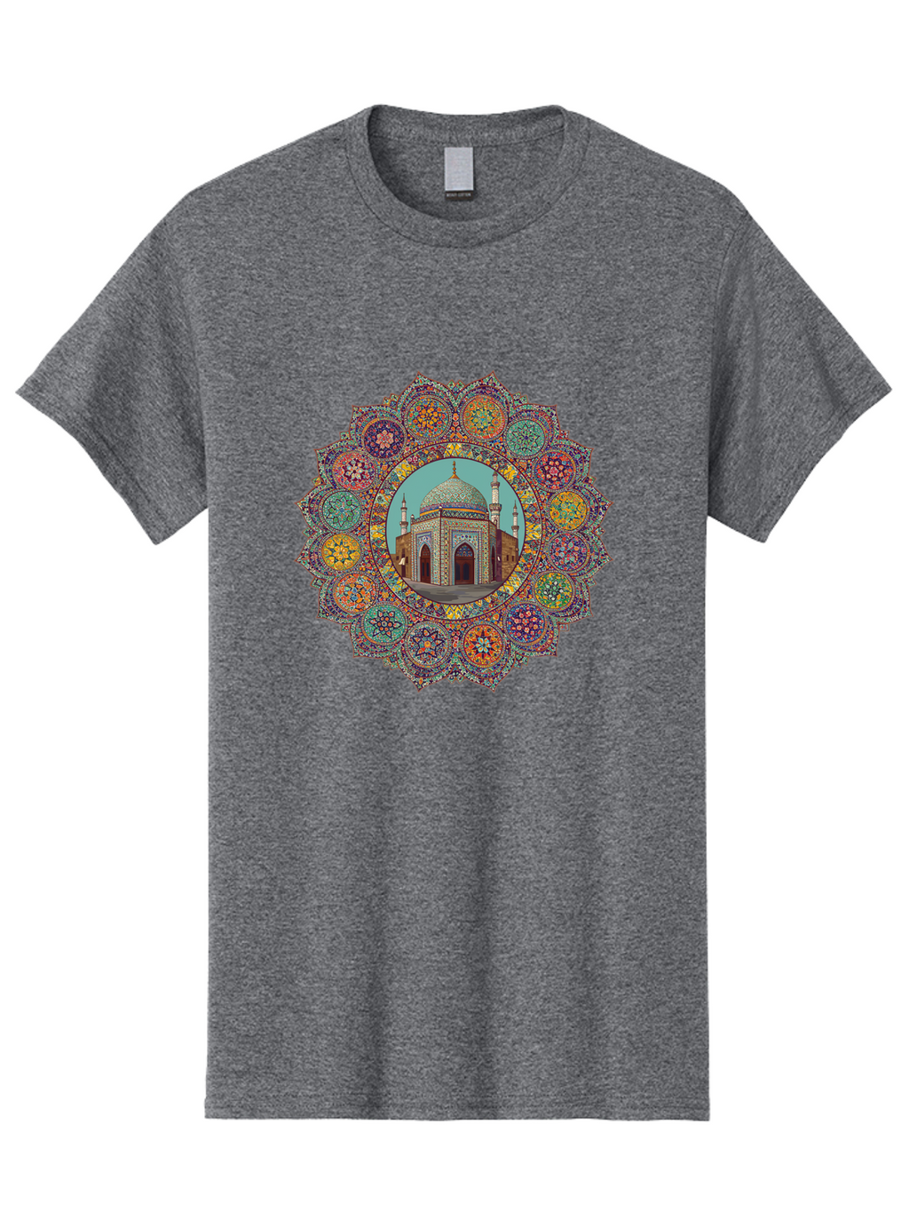 Mosque-Mandala Men'S Graphic Tee, 100% Cotton, Comfortable Casual Summer Wear, Machine Washable, Vintage Camera, Old Camera, Antique Camera, Black Camera, Classic Photography, Photography Equipment, Nostalgic Device, Film Camera, Camera Art Bam929