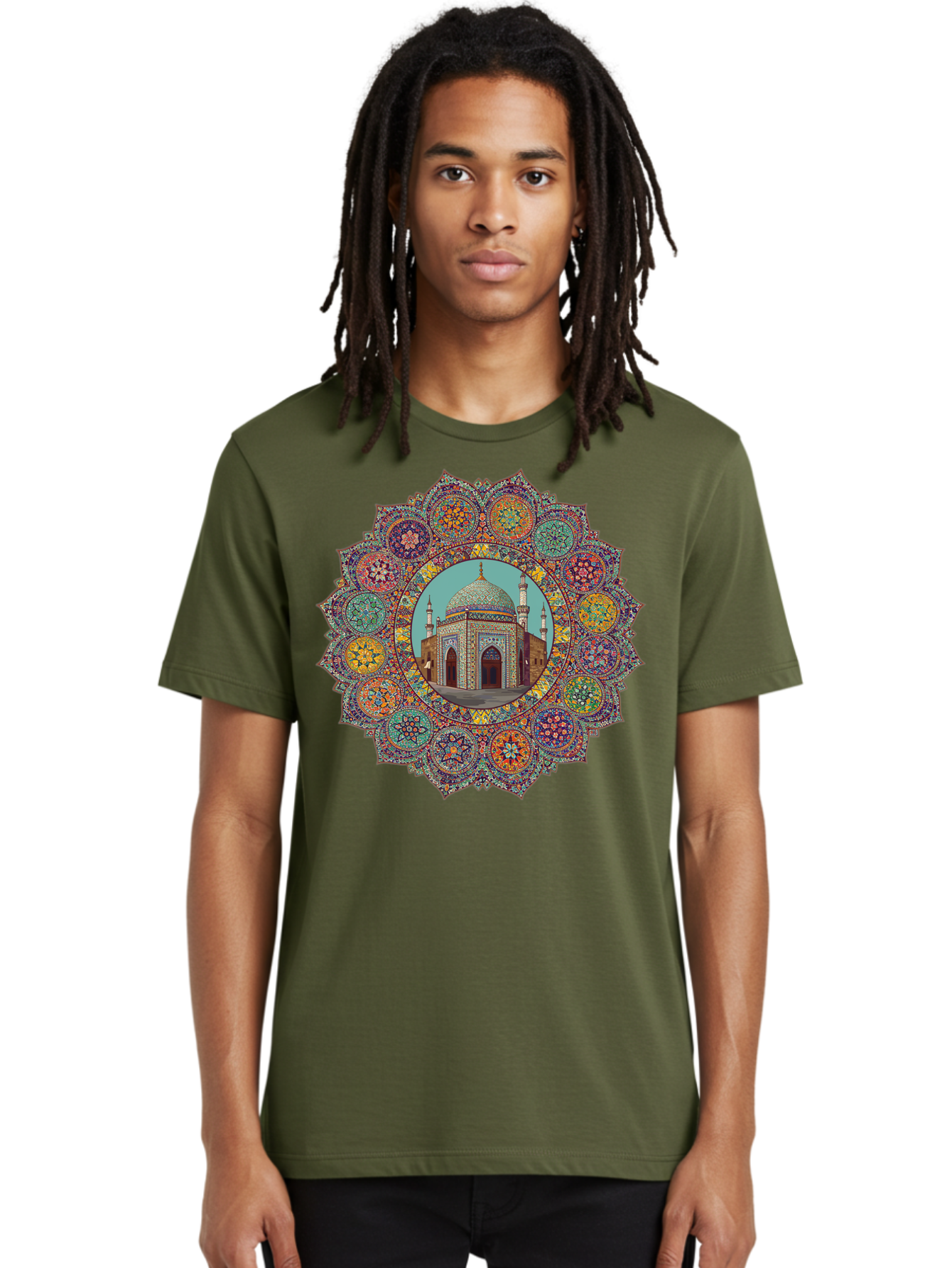 Mosque-Mandala Men'S Graphic Tee, 100% Cotton, Comfortable Casual Summer Wear, Machine Washable, Vintage Camera, Old Camera, Antique Camera, Black Camera, Classic Photography, Photography Equipment, Nostalgic Device, Film Camera, Camera Art Bam929