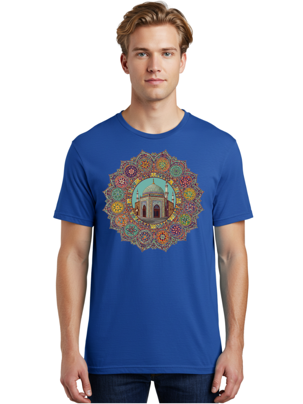 Mosque-Mandala Men'S Graphic Tee, 100% Cotton, Comfortable Casual Summer Wear, Machine Washable, Vintage Camera, Old Camera, Antique Camera, Black Camera, Classic Photography, Photography Equipment, Nostalgic Device, Film Camera, Camera Art Bam929