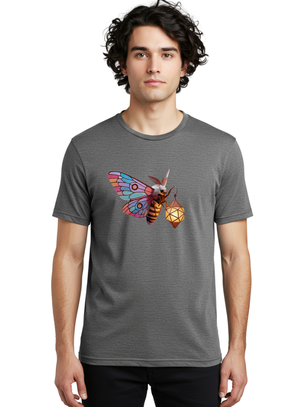 Moth-Lantern Men'S Graphic Tee, 100% Cotton, Comfortable Casual Summer Wear, Machine Washable, Vintage Camera, Old Camera, Antique Camera, Black Camera, Classic Photography, Photography Equipment, Nostalgic Device, Film Camera, Camera Art Bam931