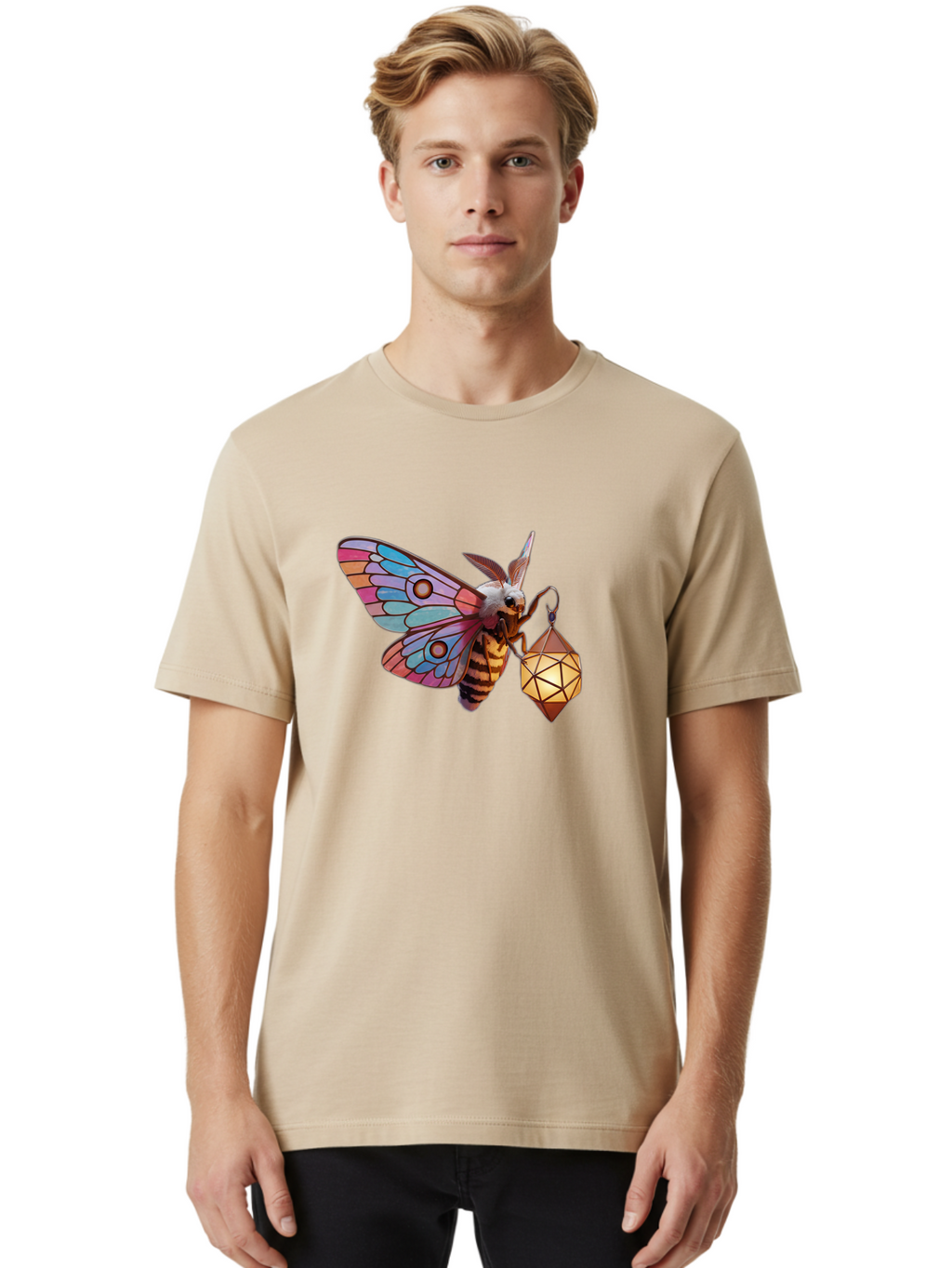 Moth-Lantern Men'S Graphic Tee, 100% Cotton, Comfortable Casual Summer Wear, Machine Washable, Vintage Camera, Old Camera, Antique Camera, Black Camera, Classic Photography, Photography Equipment, Nostalgic Device, Film Camera, Camera Art Bam931