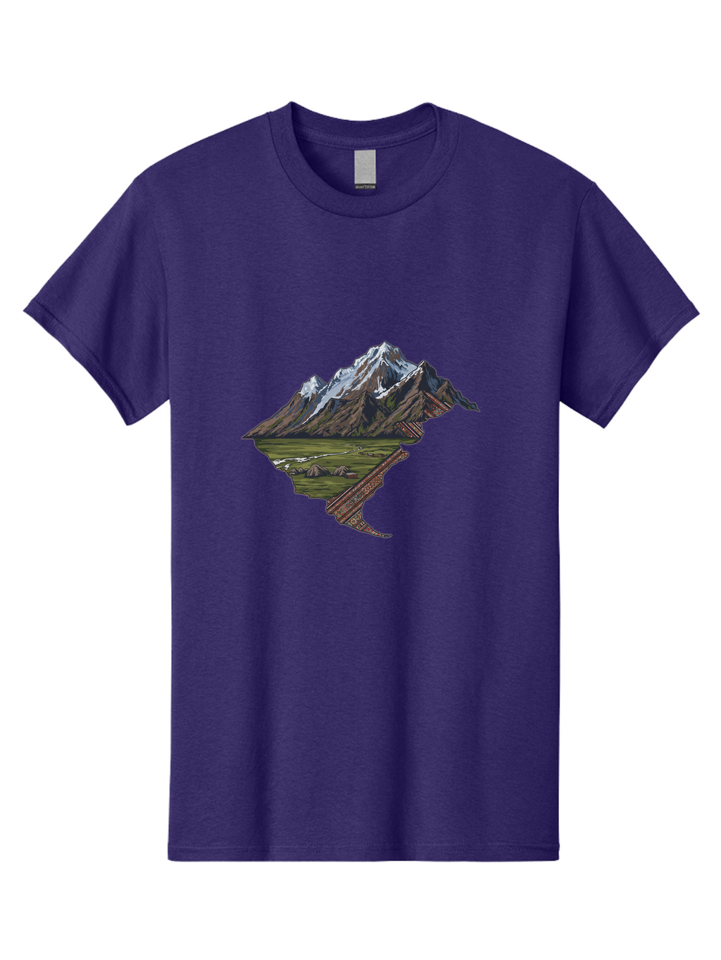 Mountain-Landscape-1 Men'S Graphic Tee, 100% Cotton, Comfortable Casual Summer Wear, Machine Washable, Vintage Camera, Old Camera, Antique Camera, Black Camera, Classic Photography, Photography Equipment, Nostalgic Device, Film Camera, Bam933