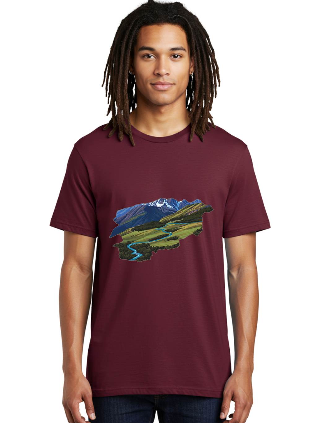Mountain-Landscape Men'S Graphic Tee, 100% Cotton, Comfortable Casual Summer Wear, Machine Washable, Vintage Camera, Old Camera, Antique Camera, Black Camera, Classic Photography, Photography Equipment, Nostalgic Device, Film Camera, Bam935