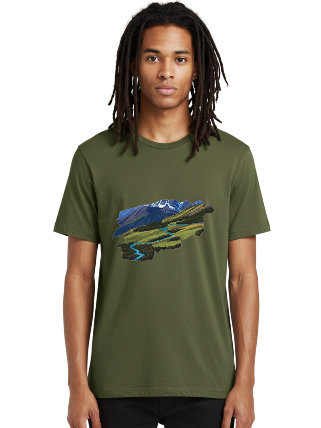 Mountain-Landscape Men'S Graphic Tee, 100% Cotton, Comfortable Casual Summer Wear, Machine Washable, Vintage Camera, Old Camera, Antique Camera, Black Camera, Classic Photography, Photography Equipment, Nostalgic Device, Film Camera, Bam935