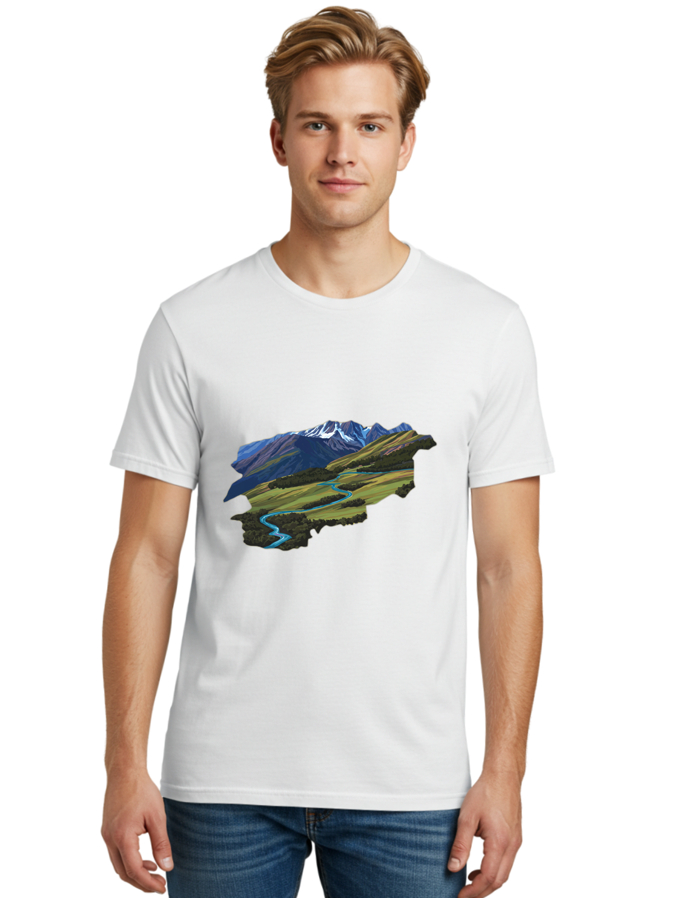 Mountain-Landscape Men'S Graphic Tee, 100% Cotton, Comfortable Casual Summer Wear, Machine Washable, Vintage Camera, Old Camera, Antique Camera, Black Camera, Classic Photography, Photography Equipment, Nostalgic Device, Film Camera, Bam935