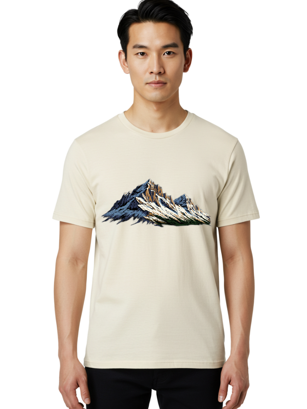 Mountain-Peak Men'S Graphic Tee, 100% Cotton, Comfortable Casual Summer Wear, Machine Washable, Vintage Camera, Old Camera, Antique Camera, Black Camera, Classic Photography, Photography Equipment, Nostalgic Device, Film Camera, Camera Art Bam936