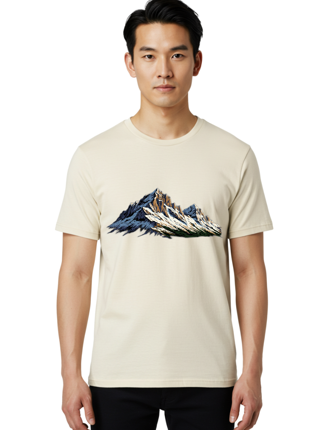 Mountain-Peak Men'S Graphic Tee, 100% Cotton, Comfortable Casual Summer Wear, Machine Washable, Vintage Camera, Old Camera, Antique Camera, Black Camera, Classic Photography, Photography Equipment, Nostalgic Device, Film Camera, Camera Art Bam936