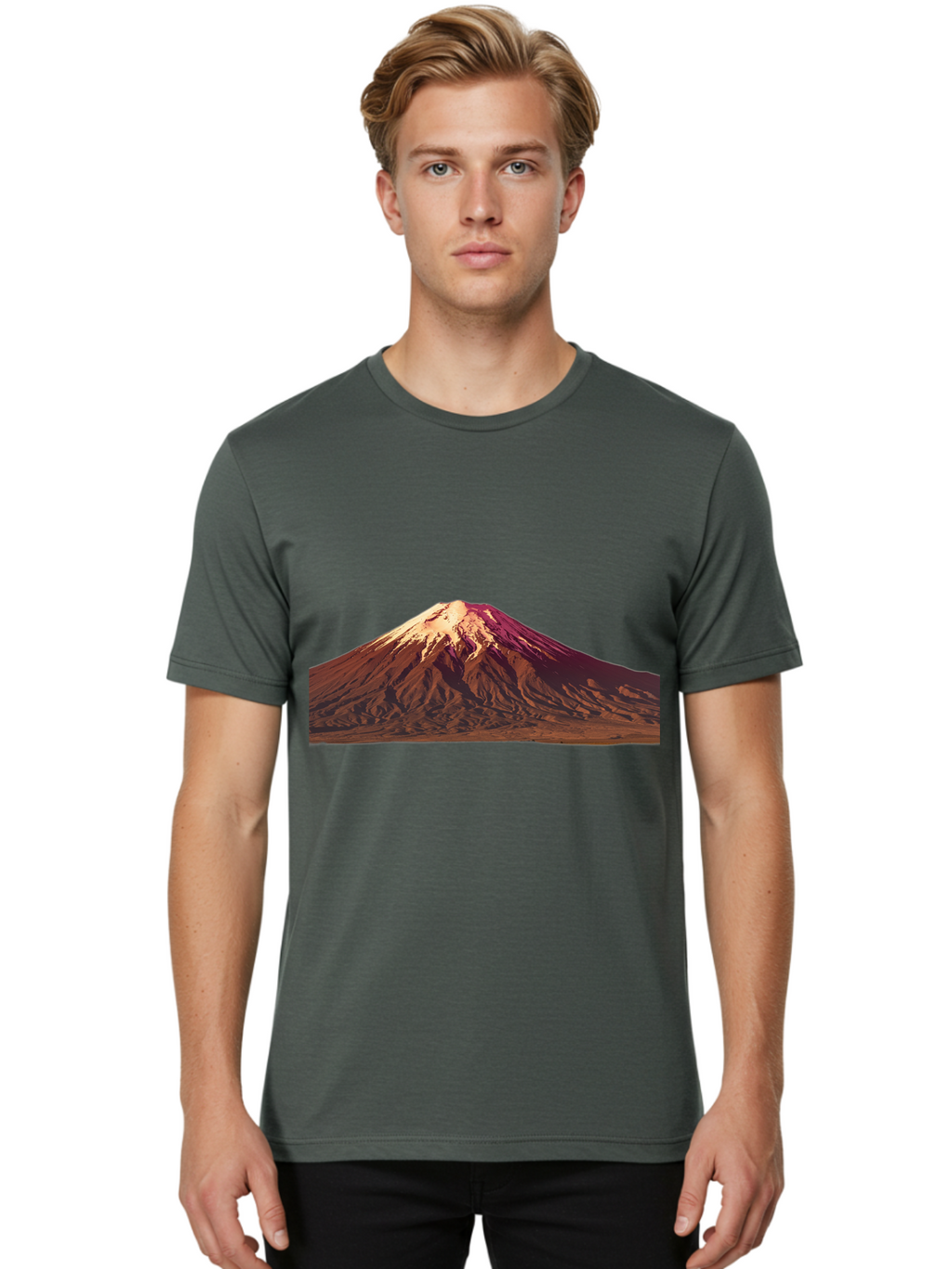 Mountain Men'S Graphic Tee, 100% Cotton, Comfortable Casual Summer Wear, Machine Washable, Vintage Camera, Old Camera, Antique Camera, Black Camera, Classic Photography, Photography Equipment, Nostalgic Device, Film Camera, Camera Art Bam937