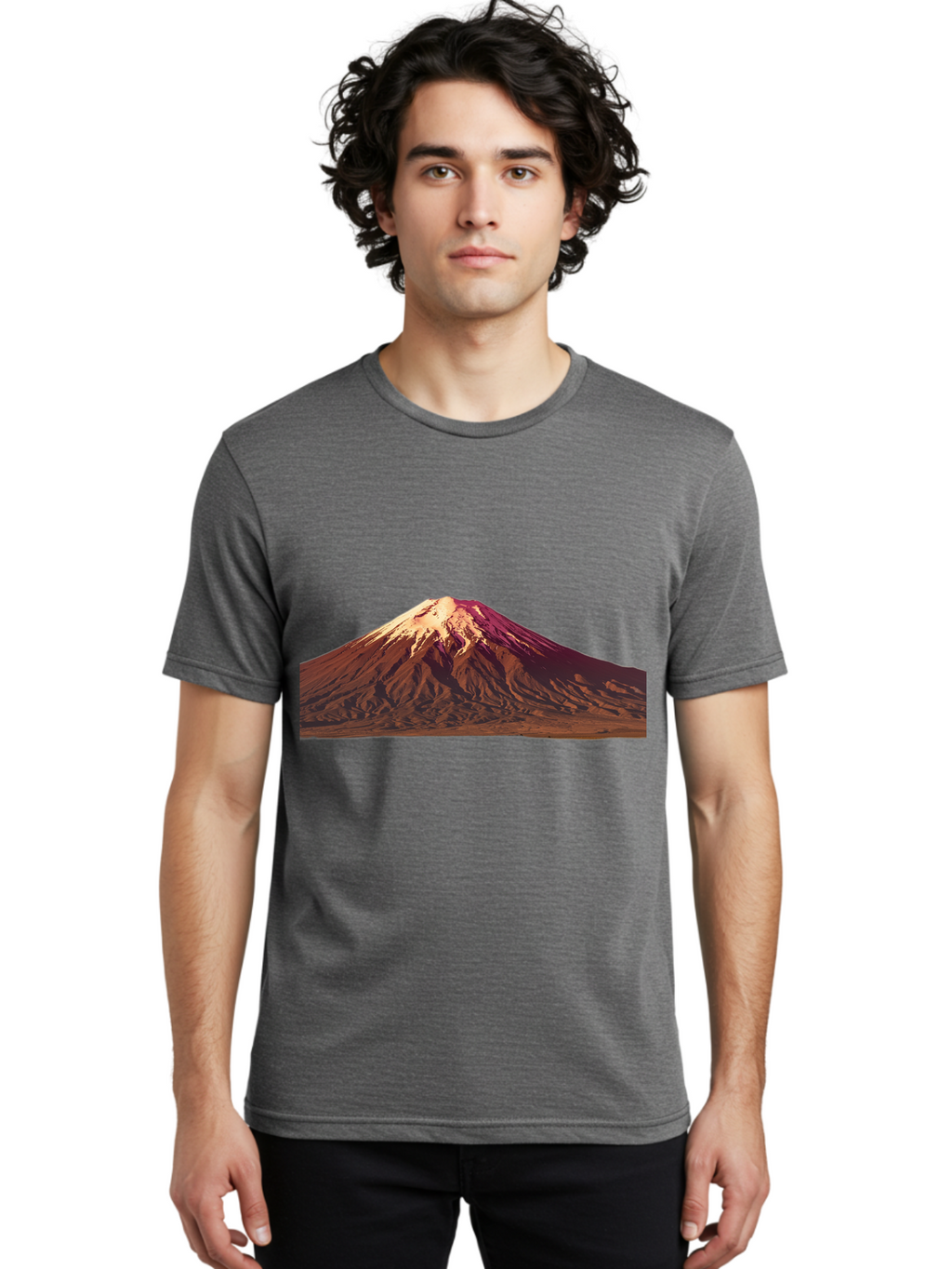 Mountain Men'S Graphic Tee, 100% Cotton, Comfortable Casual Summer Wear, Machine Washable, Vintage Camera, Old Camera, Antique Camera, Black Camera, Classic Photography, Photography Equipment, Nostalgic Device, Film Camera, Camera Art Bam937