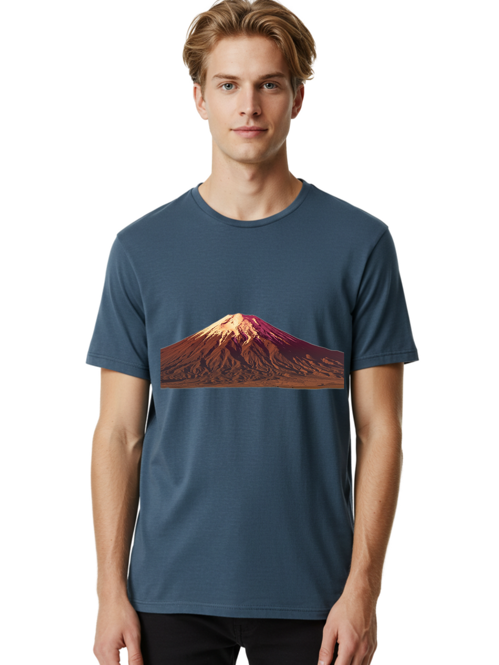 Mountain Men'S Graphic Tee, 100% Cotton, Comfortable Casual Summer Wear, Machine Washable, Vintage Camera, Old Camera, Antique Camera, Black Camera, Classic Photography, Photography Equipment, Nostalgic Device, Film Camera, Camera Art Bam937