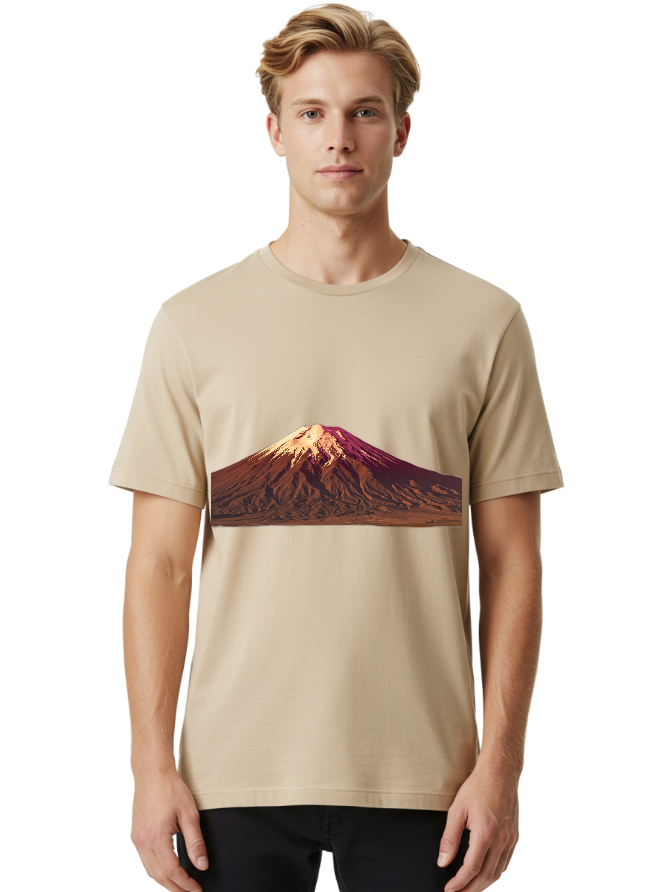 Mountain Men'S Graphic Tee, 100% Cotton, Comfortable Casual Summer Wear, Machine Washable, Vintage Camera, Old Camera, Antique Camera, Black Camera, Classic Photography, Photography Equipment, Nostalgic Device, Film Camera, Camera Art Bam937