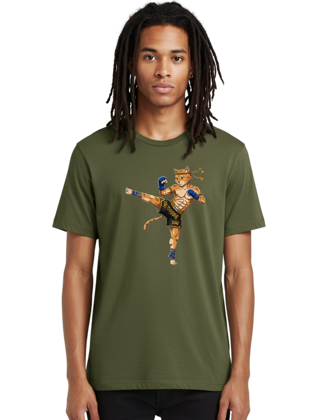 Muay-Thai-Cat-1 Men'S Graphic Tee, 100% Cotton, Comfortable Casual Summer Wear, Machine Washable, Vintage Camera, Old Camera, Antique Camera, Black Camera, Classic Photography, Photography Equipment, Nostalgic Device, Film Camera, Camera Art Bam941