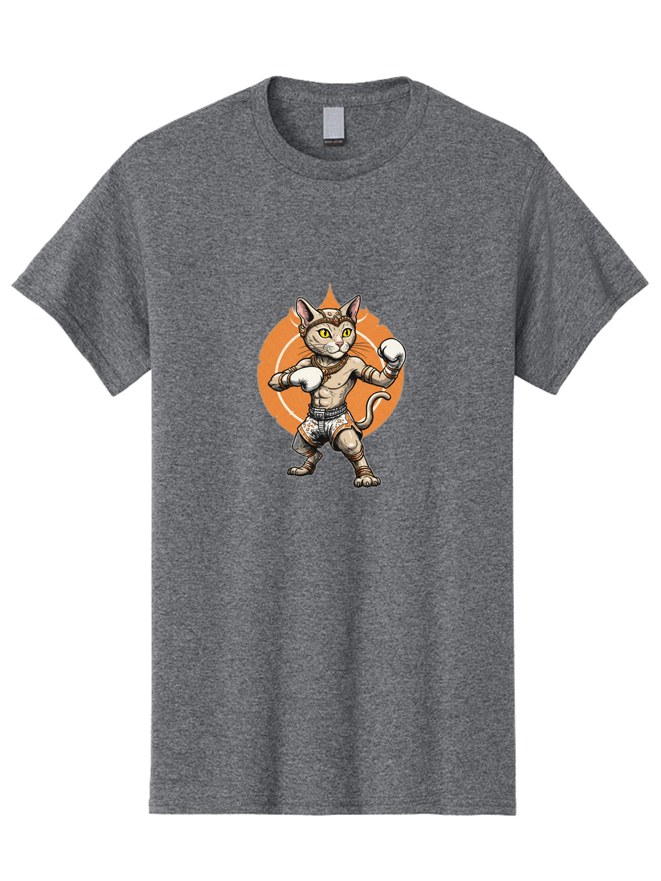 Muay-Thai-Cat-3 Men'S Graphic Tee, 100% Cotton, Comfortable Casual Summer Wear, Machine Washable, Vintage Camera, Old Camera, Antique Camera, Black Camera, Classic Photography, Photography Equipment, Nostalgic Device, Film Camera, Camera Art Bam943