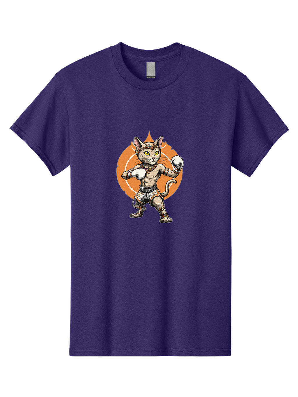 Muay-Thai-Cat-3 Men'S Graphic Tee, 100% Cotton, Comfortable Casual Summer Wear, Machine Washable, Vintage Camera, Old Camera, Antique Camera, Black Camera, Classic Photography, Photography Equipment, Nostalgic Device, Film Camera, Camera Art Bam943