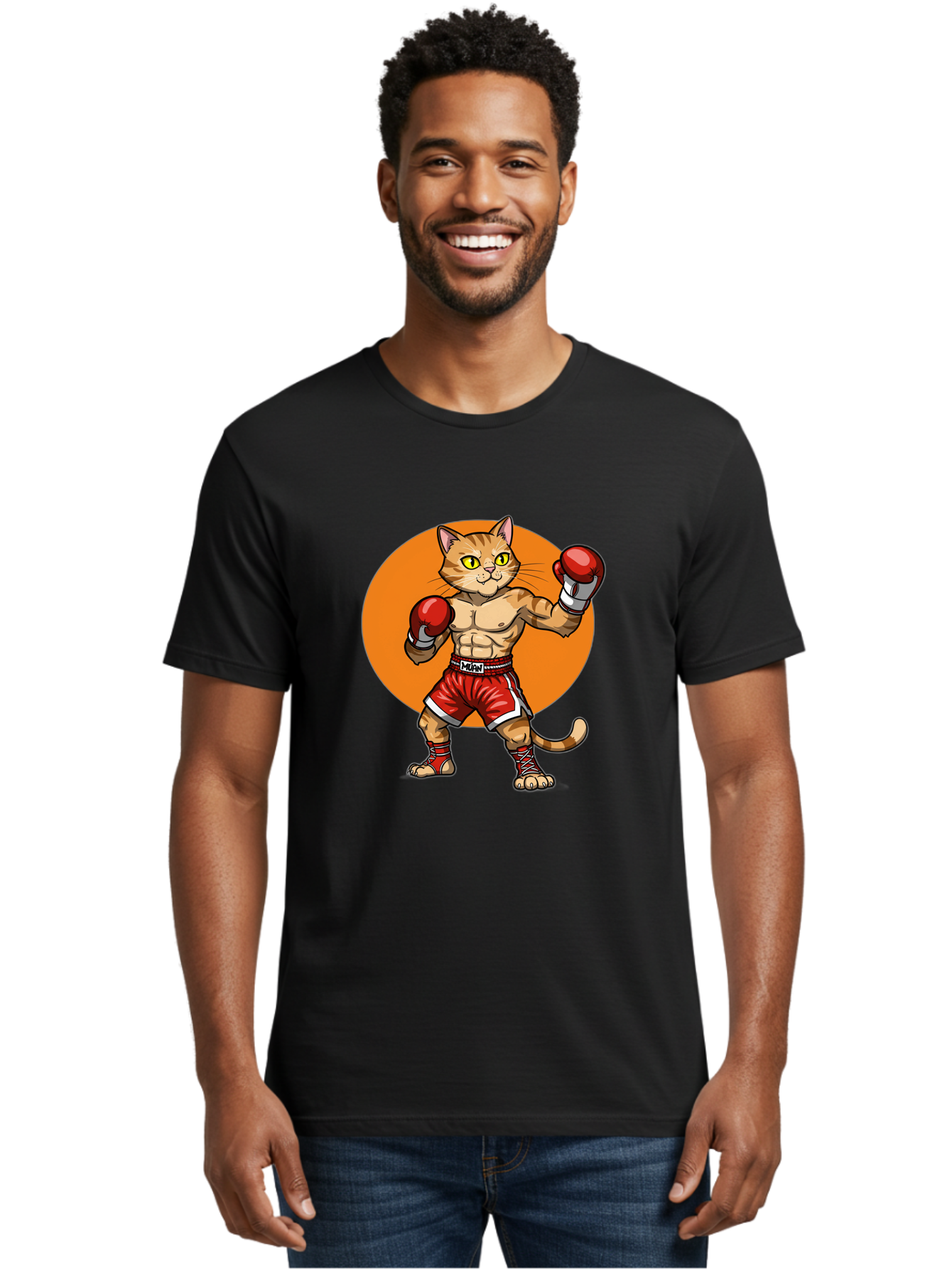 Muay-Thai-Cat Men'S Graphic Tee, 100% Cotton, Comfortable Casual Summer Wear, Machine Washable, Vintage Camera, Old Camera, Antique Camera, Black Camera, Classic Photography, Photography Equipment, Nostalgic Device, Film Camera, Camera Art Bam945