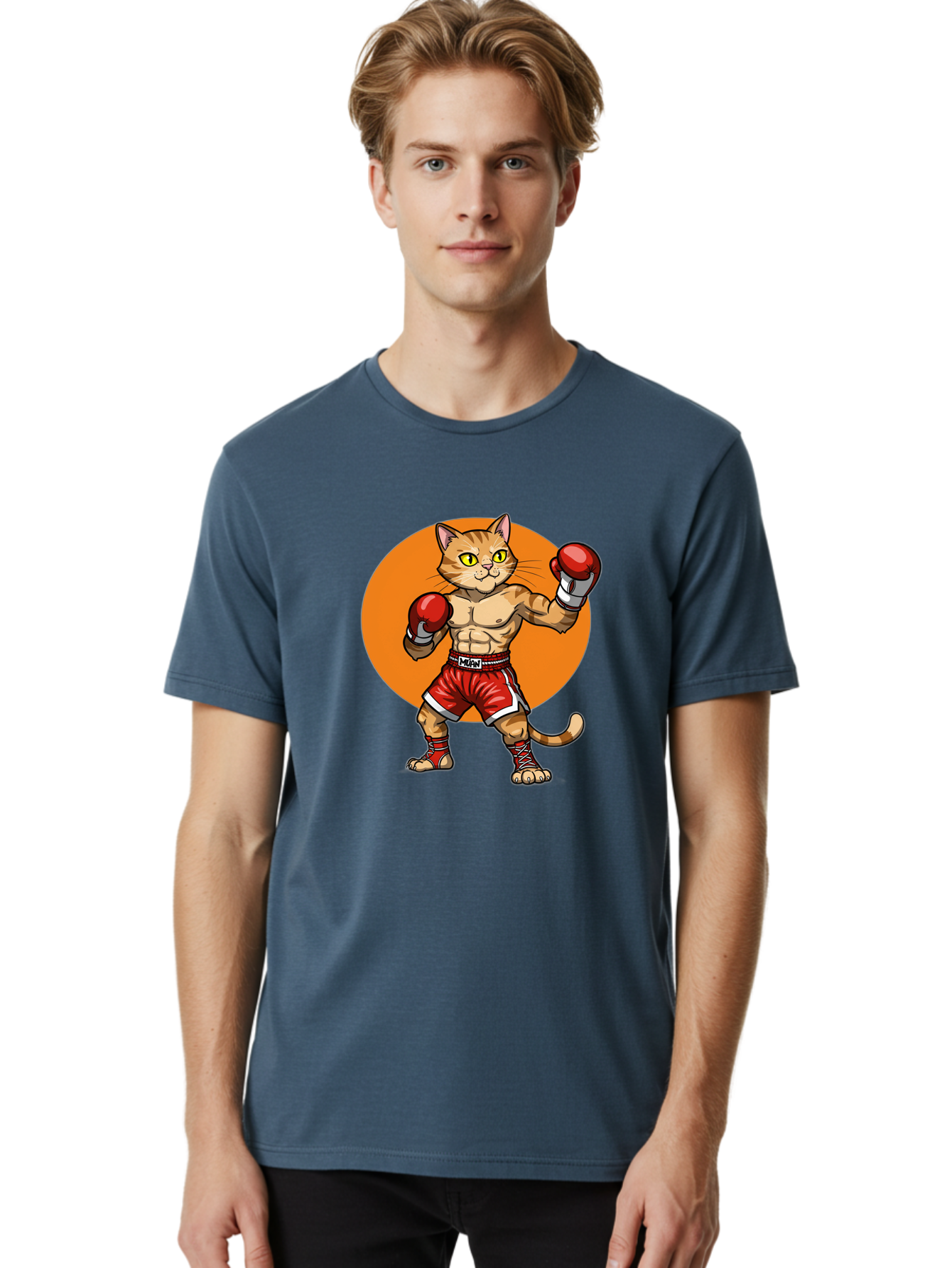 Muay-Thai-Cat Men'S Graphic Tee, 100% Cotton, Comfortable Casual Summer Wear, Machine Washable, Vintage Camera, Old Camera, Antique Camera, Black Camera, Classic Photography, Photography Equipment, Nostalgic Device, Film Camera, Camera Art Bam945